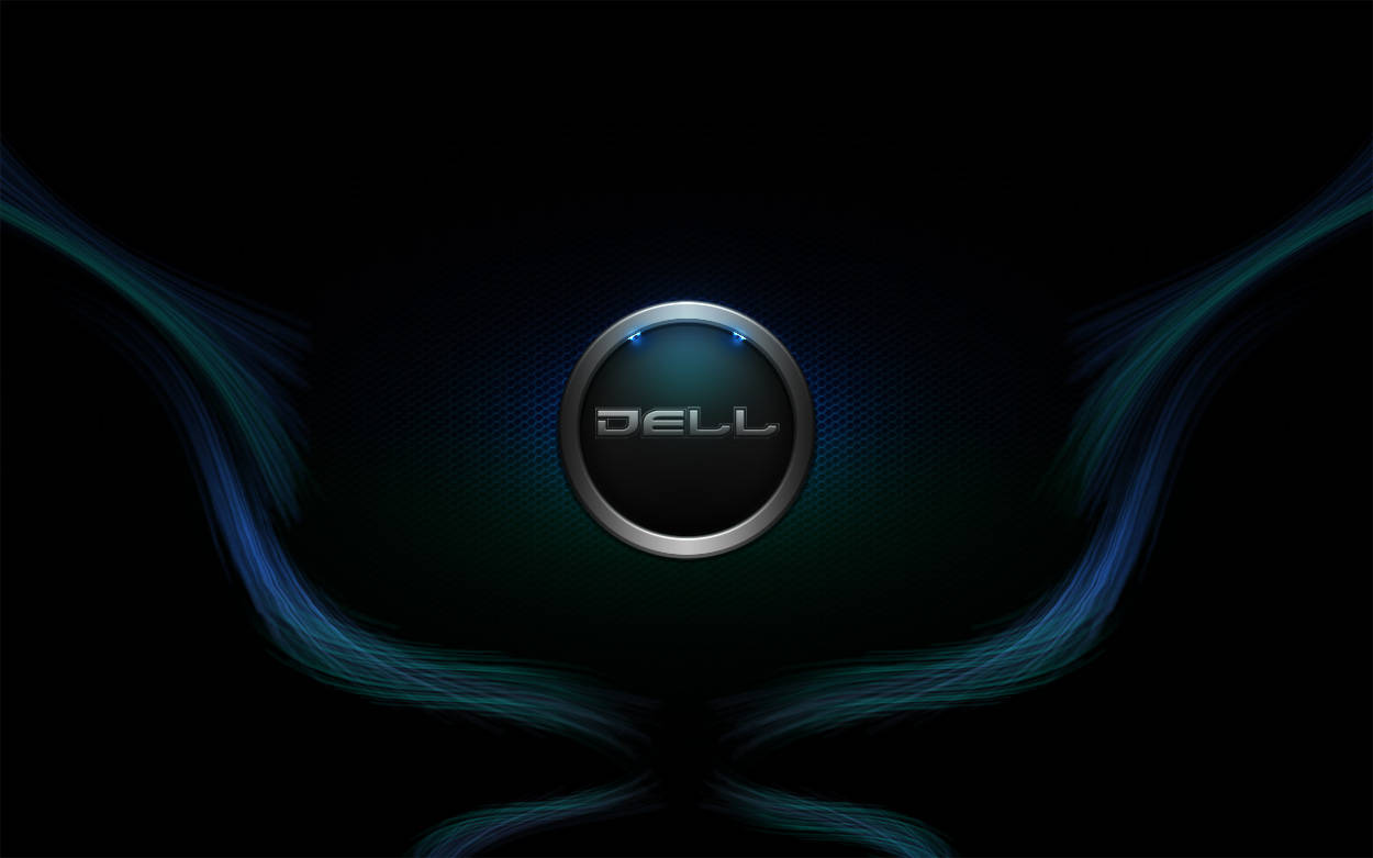 Dell HD, Dell logo, blue light, SD Desktop Wallpaper