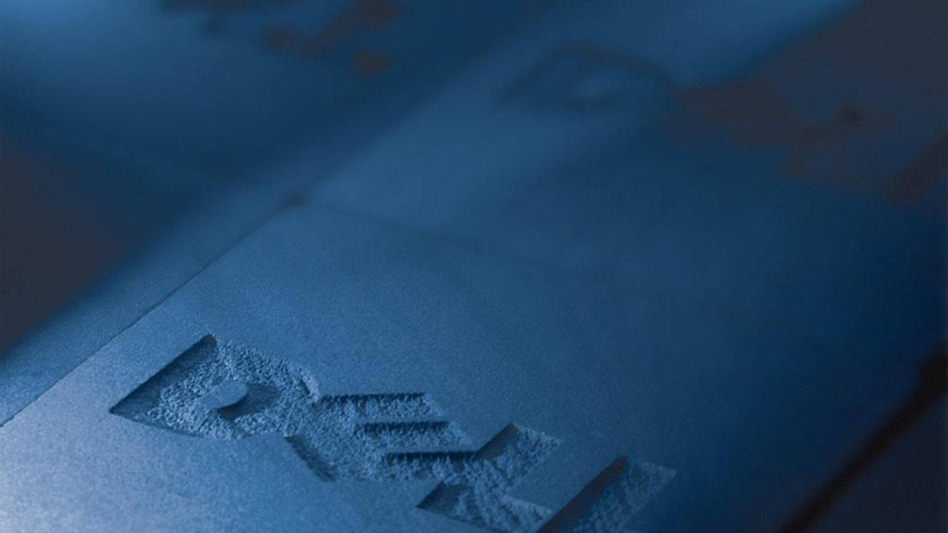 Dell Laptop, textured blue surface, embossed letters, Full HD Desktop Wallpaper