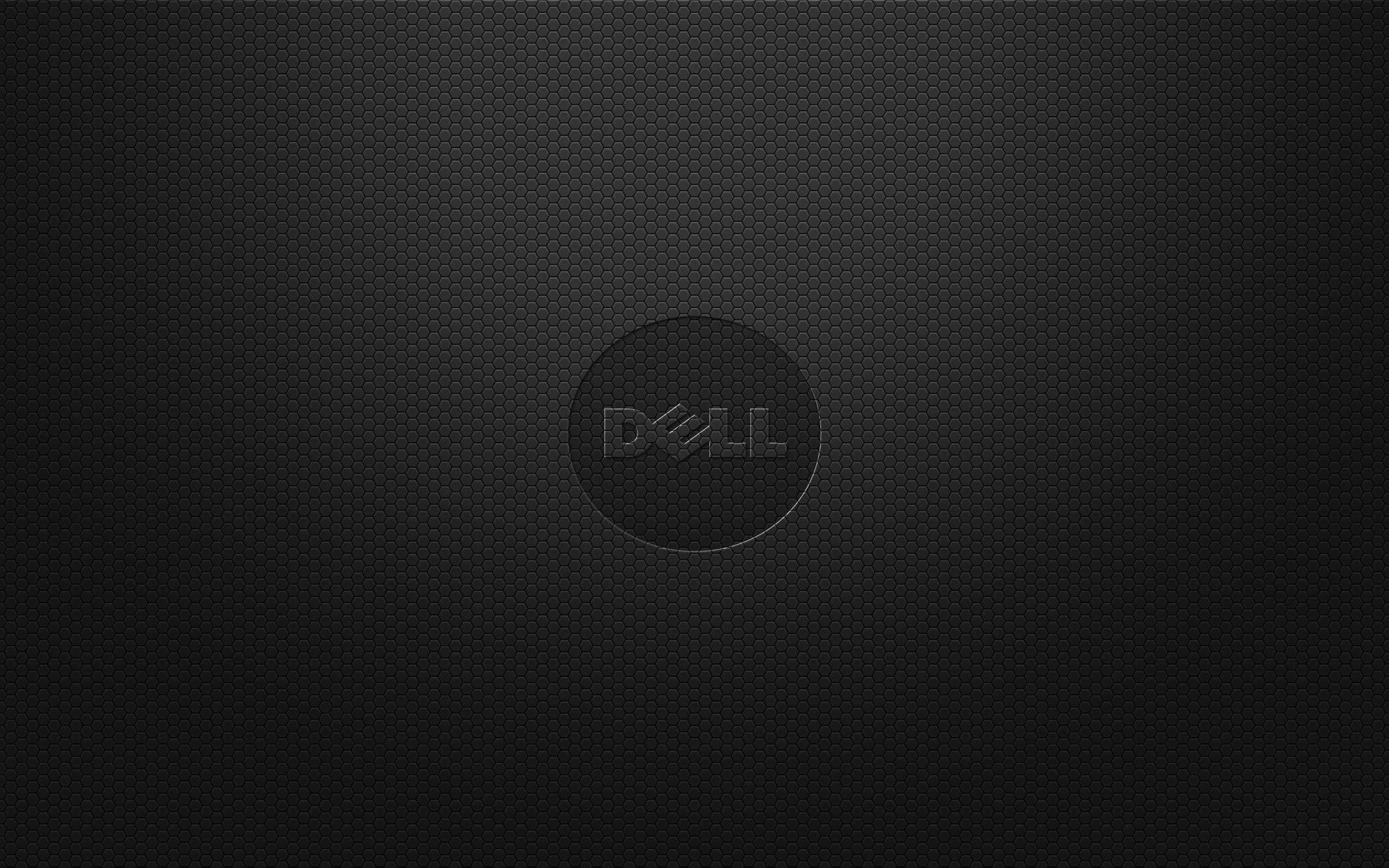 Dell Laptop, honeycomb textured, sleek black, 2K Desktop Wallpaper
