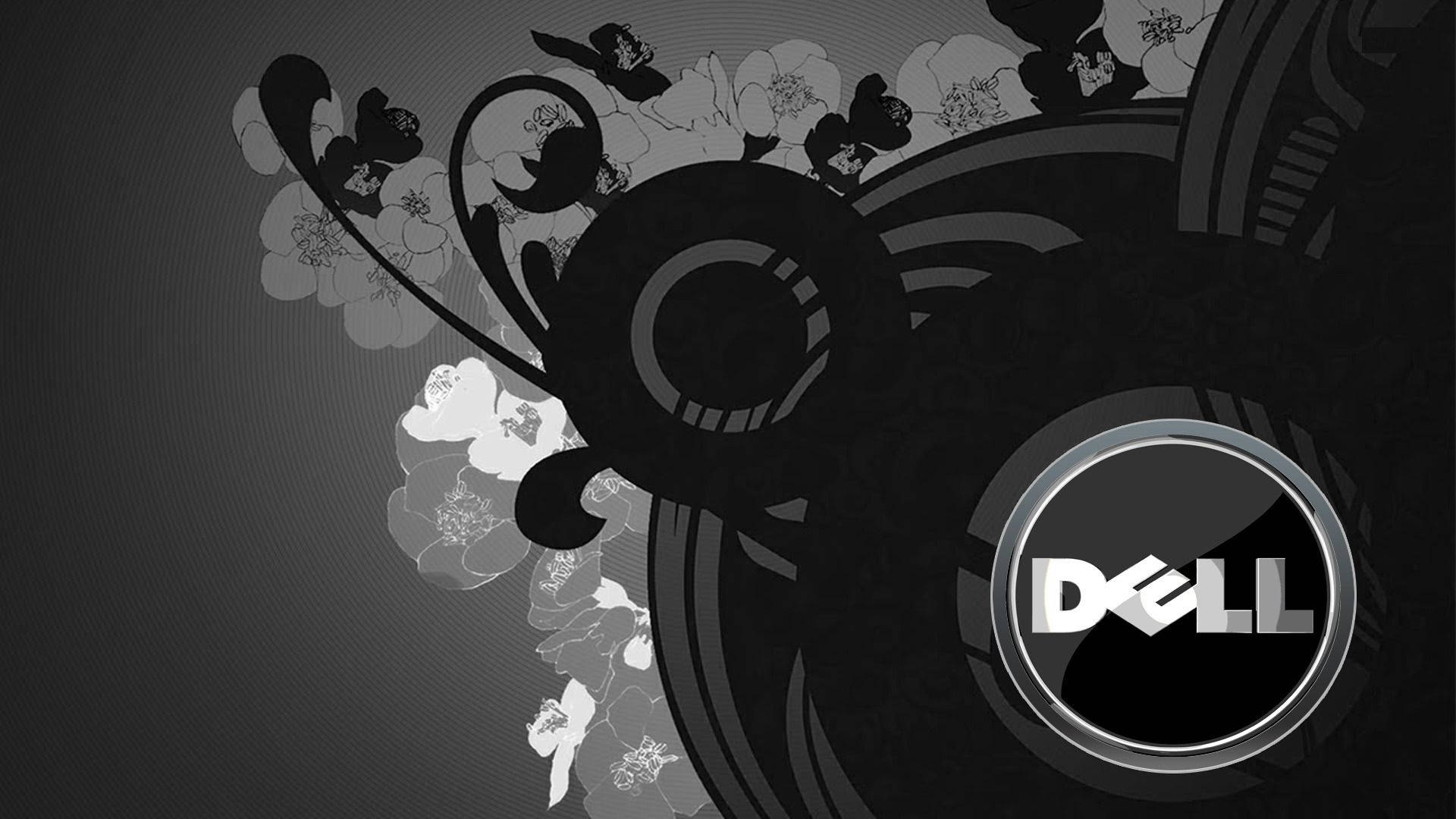 Dell, black, digital abstract, Full HD Desktop Wallpaper