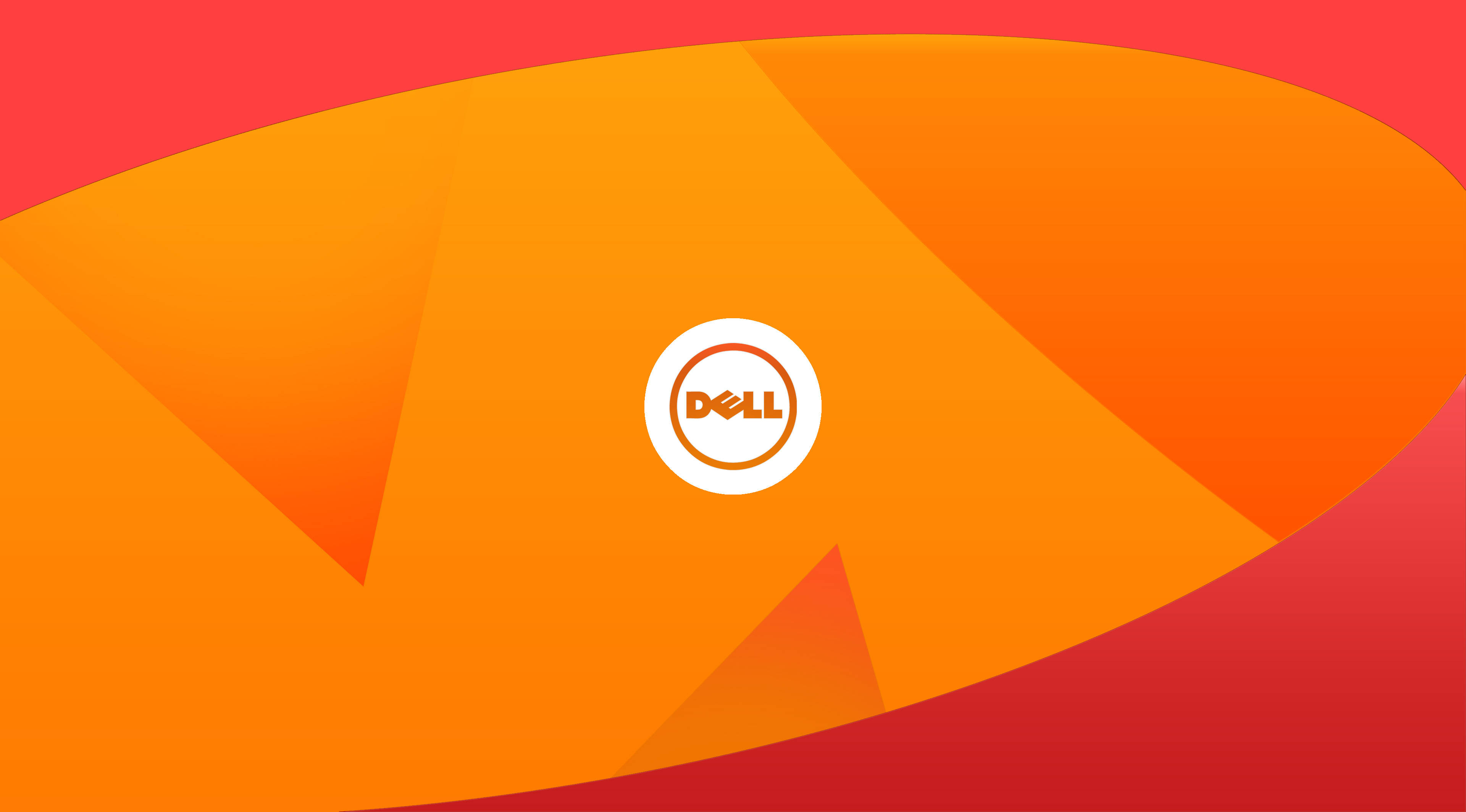Dell, 4K, orange canvas, 4K Desktop Wallpaper