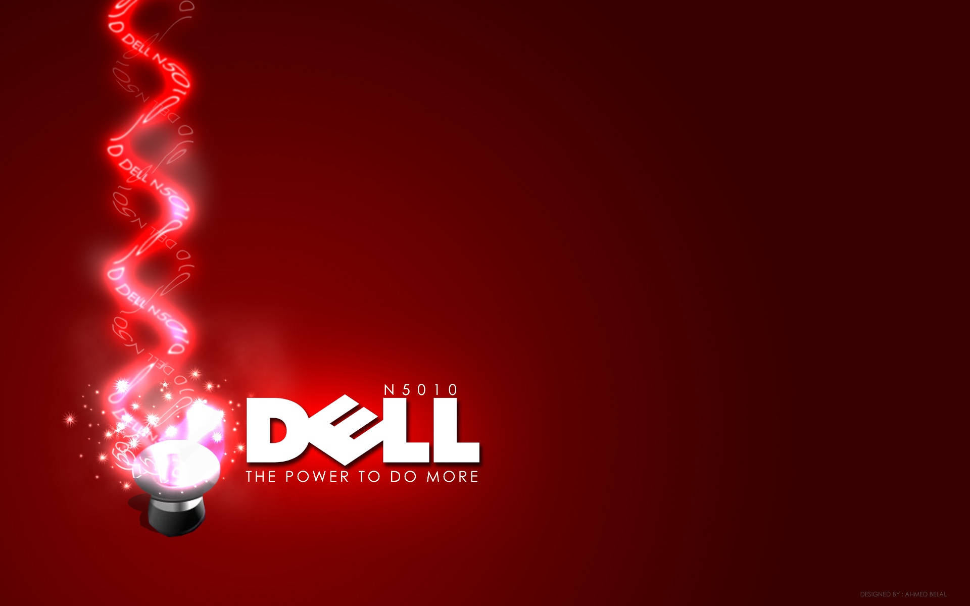 N5010, Dell, deep red gradient background, Full HD Desktop Wallpaper