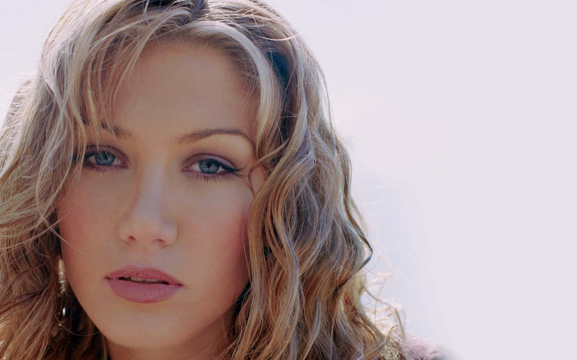 Delta Goodrem, wavy blonde hair, blue eyes, Full HD Desktop Wallpaper