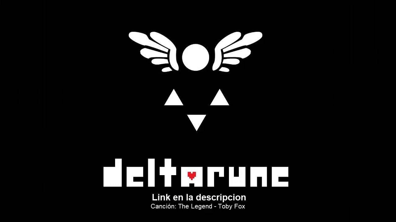 Deltarune, winged face, white pixelated logo, HD Desktop Wallpaper