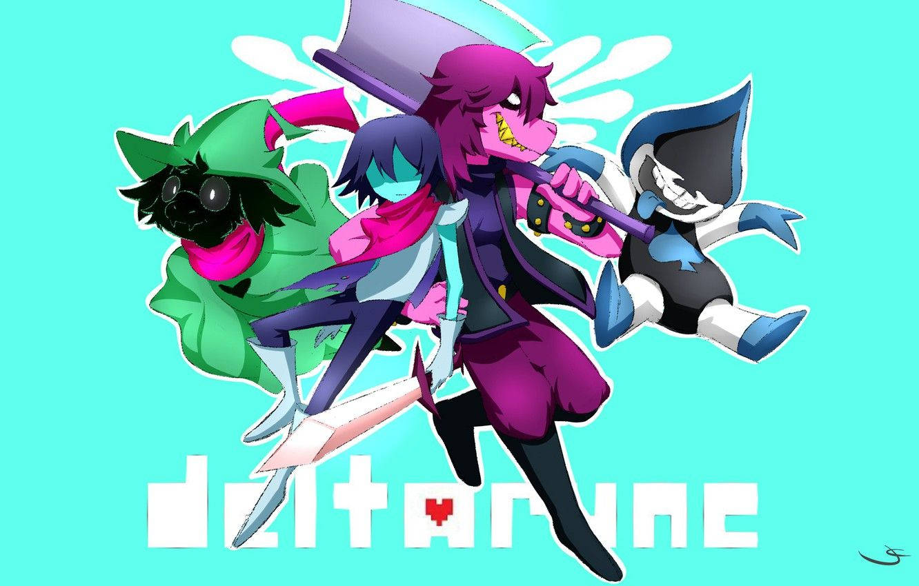 Deltarune, turquoise, anime characters, HD Desktop Wallpaper