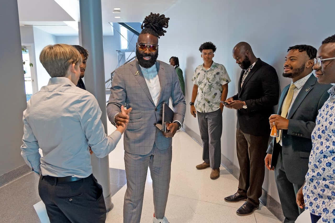 Demario Davis, high-top afro, sunglasses, HD Desktop Wallpaper