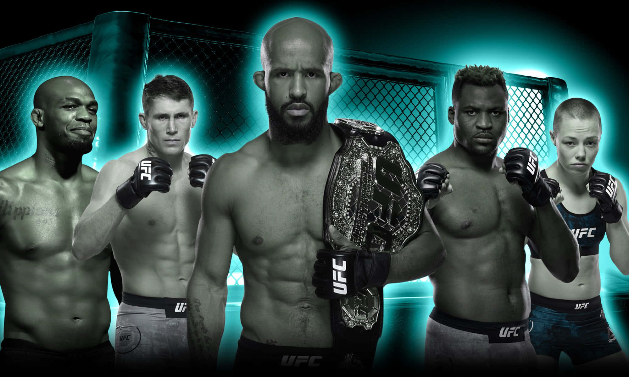 Demetrious Johnson, UFC fighters, championship belt, Full HD Desktop Wallpaper