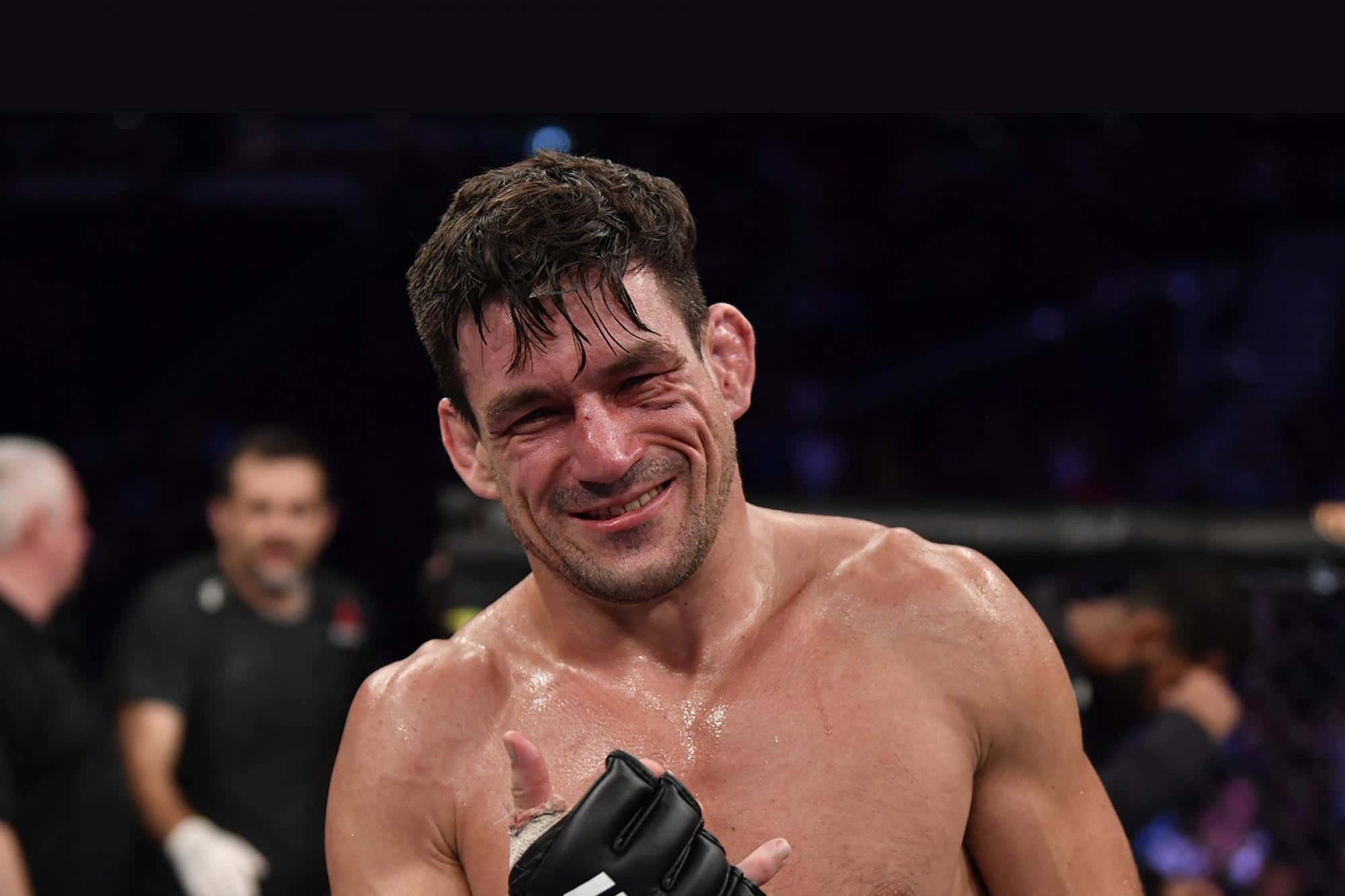 Demian Maia, MMA match, arena lights, Full HD Desktop Wallpaper