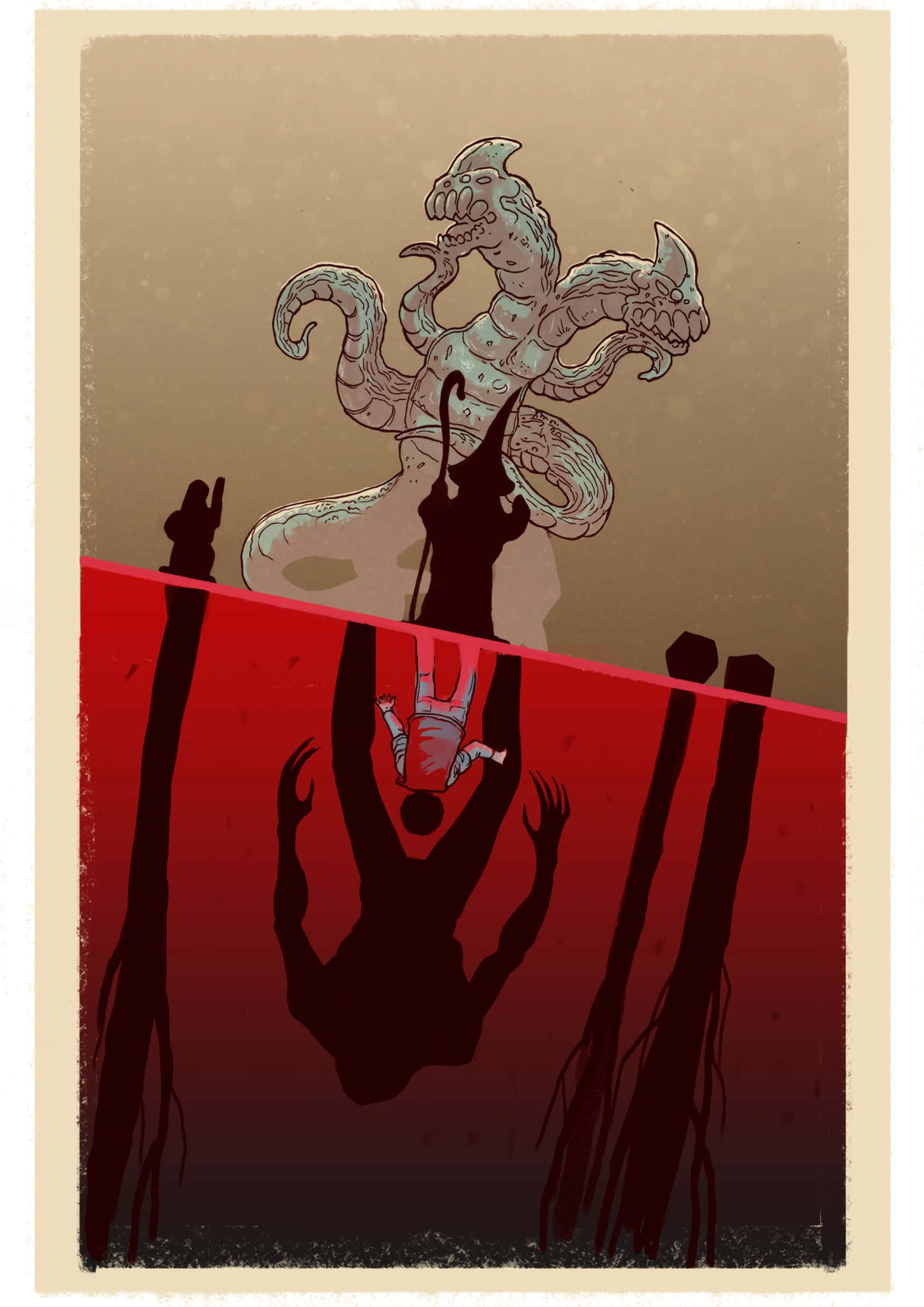 Demogorgon, Stranger Things, multi-headed serpent, Full HD Phone Wallpaper