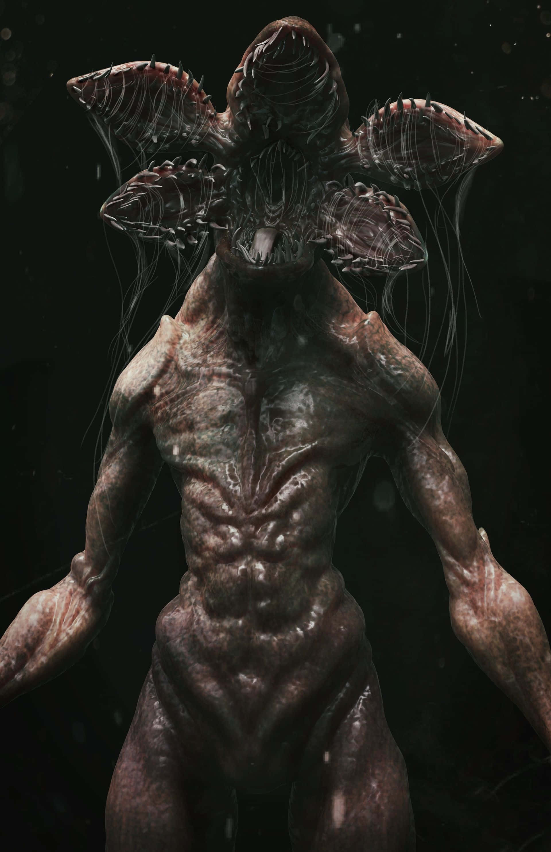 Demogorgon, Stranger Things, grotesque humanoid creature, 2K Phone Wallpaper