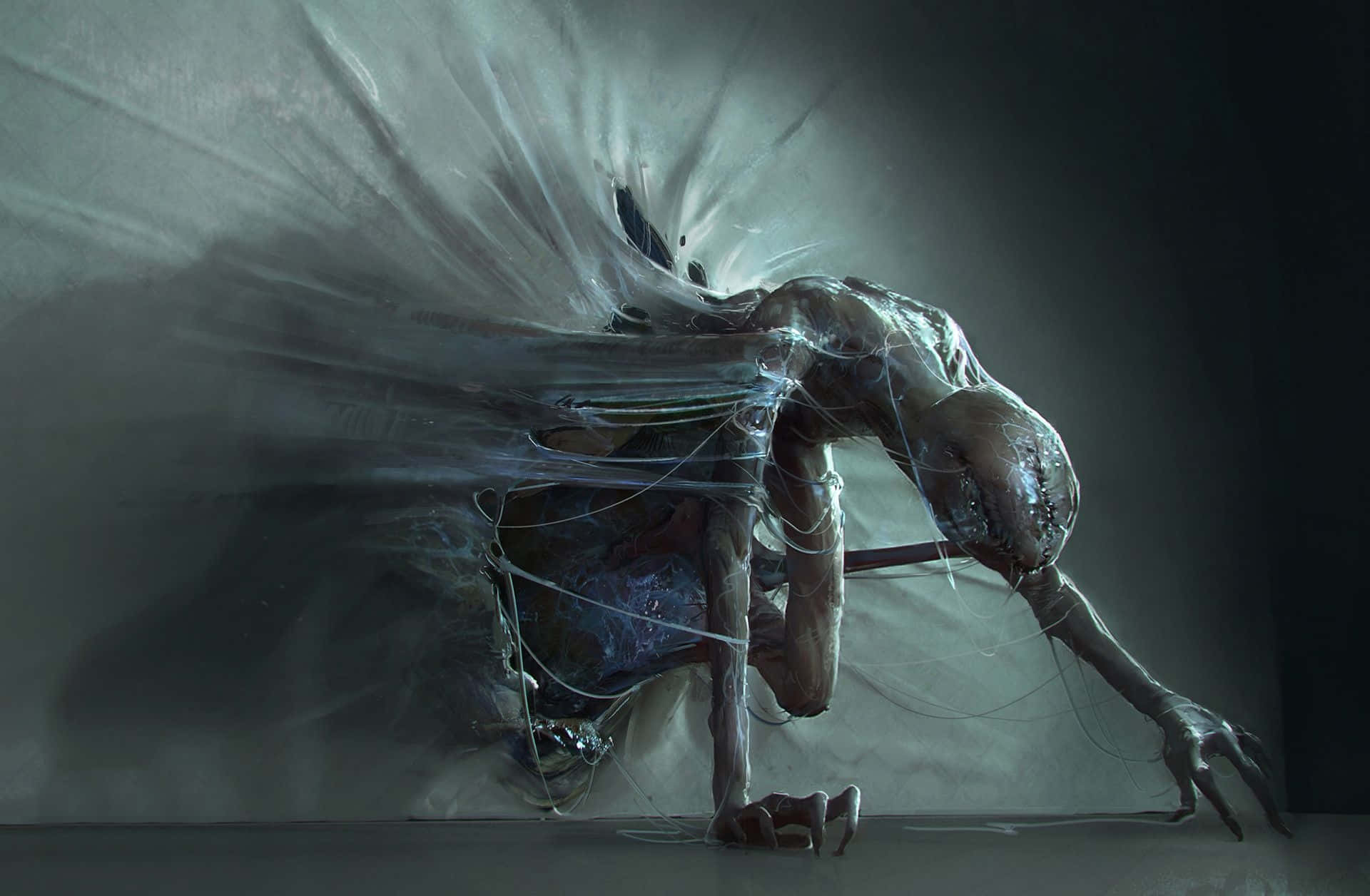 Demogorgon, Stranger Things, translucent humanoid creature, Full HD Desktop Wallpaper
