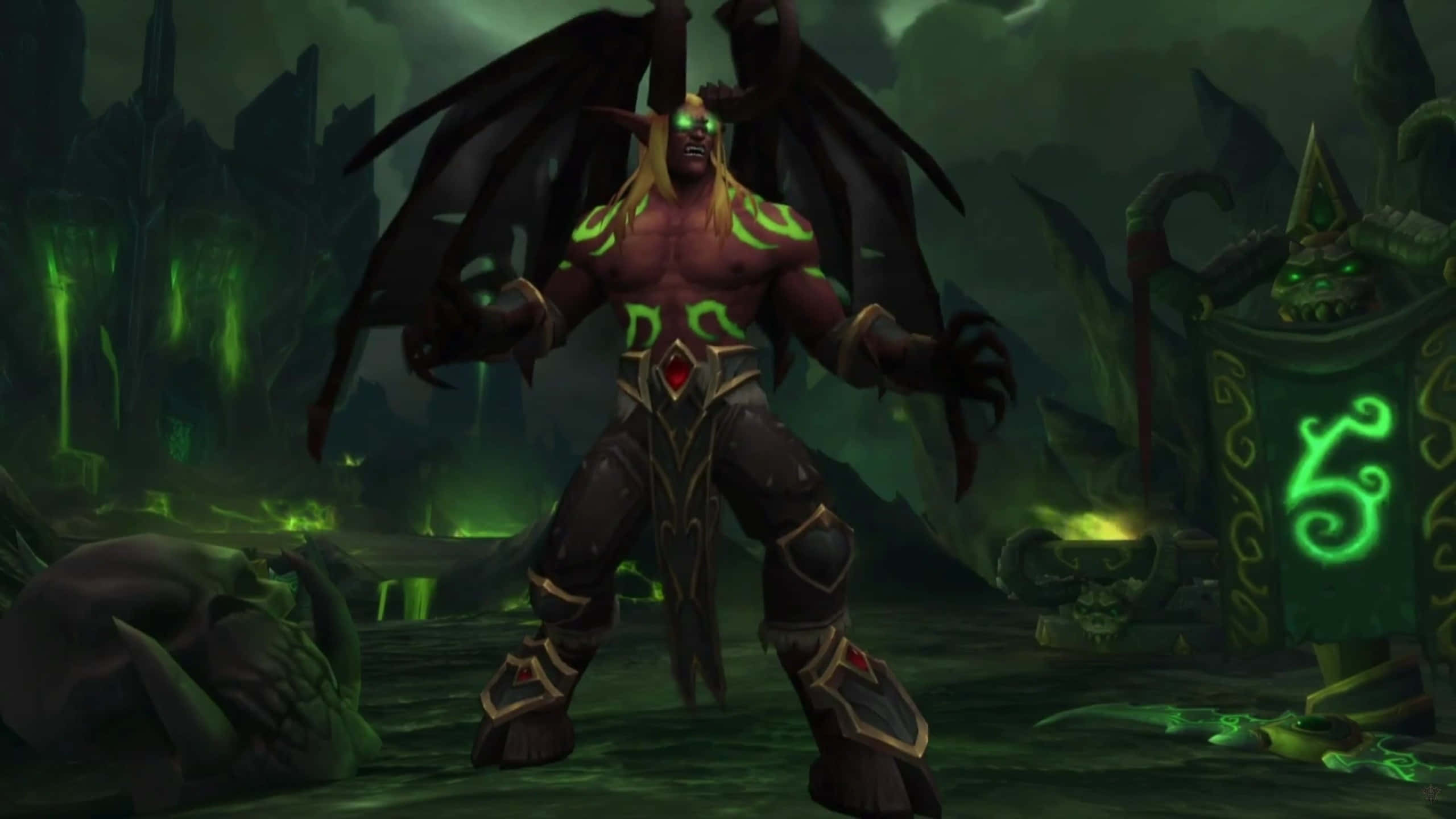 demon hunting, 2560 x 1440 wallpaper, demonic orc, 2K Desktop Wallpaper