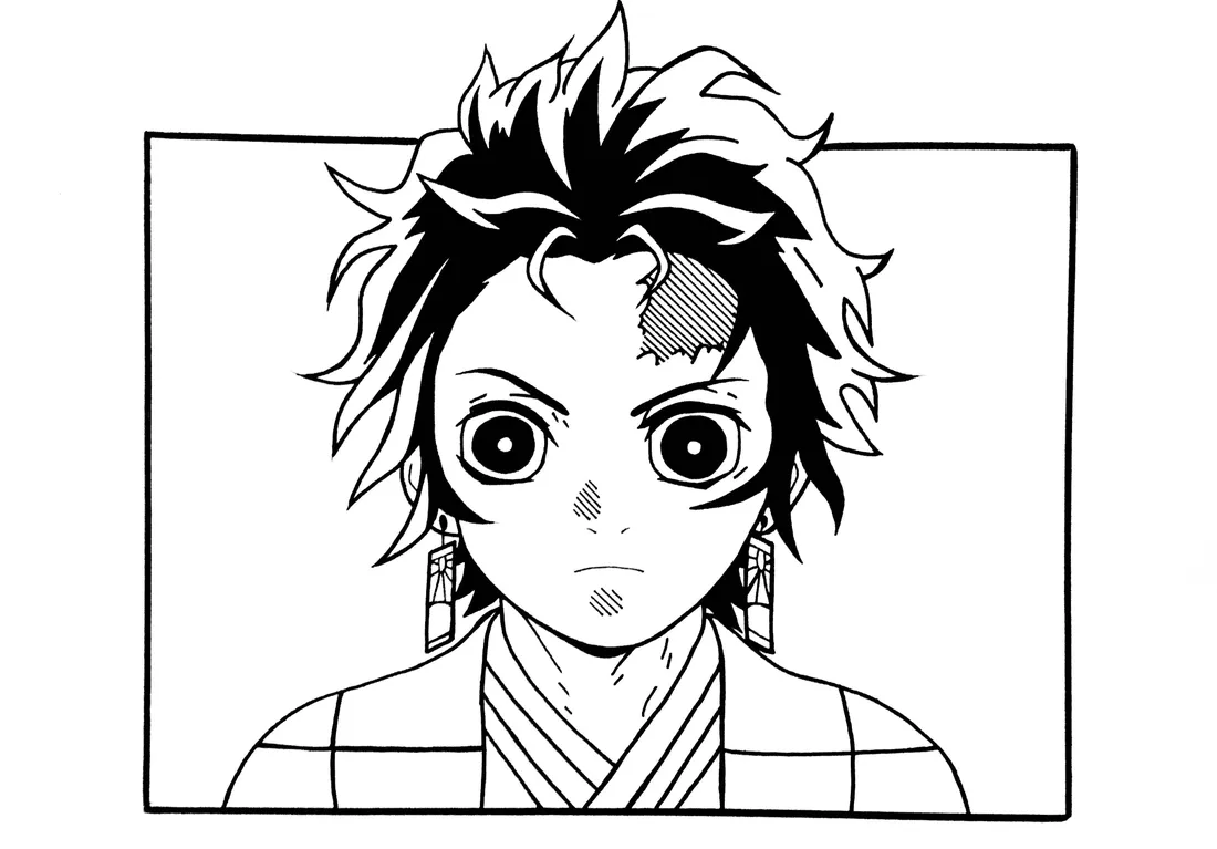 Demon Slayer Black And White