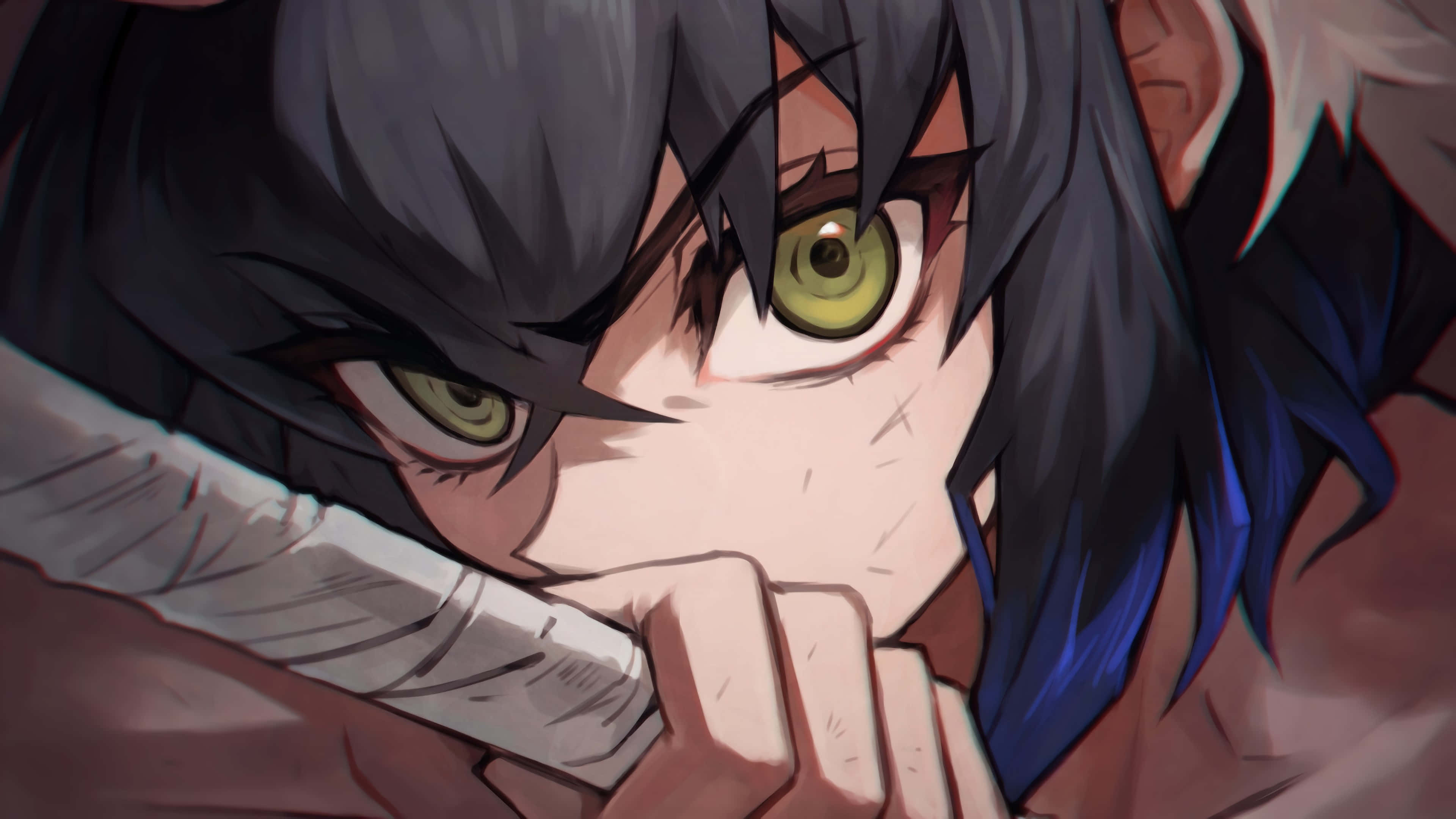 Inosuke, Demon Slayer, close-up, 4K Desktop Wallpaper