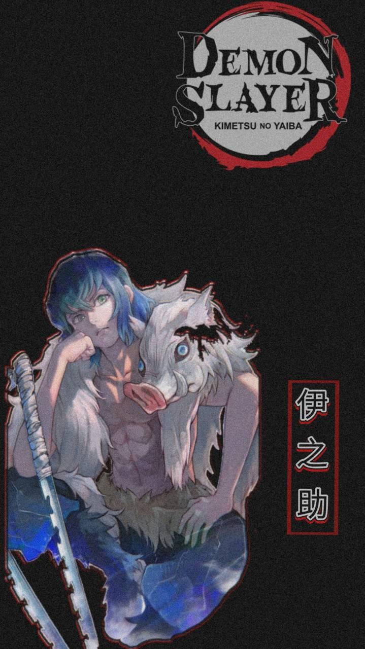 Demon Slayer, Inosuke, boar demon companion, HD Phone Wallpaper