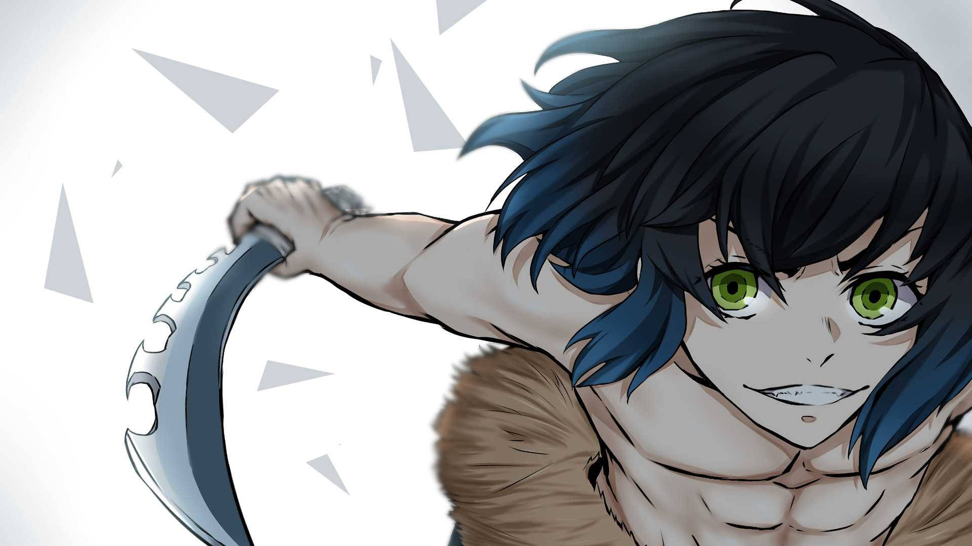 Inosuke, Demon Slayer, corps, Full HD Desktop Wallpaper
