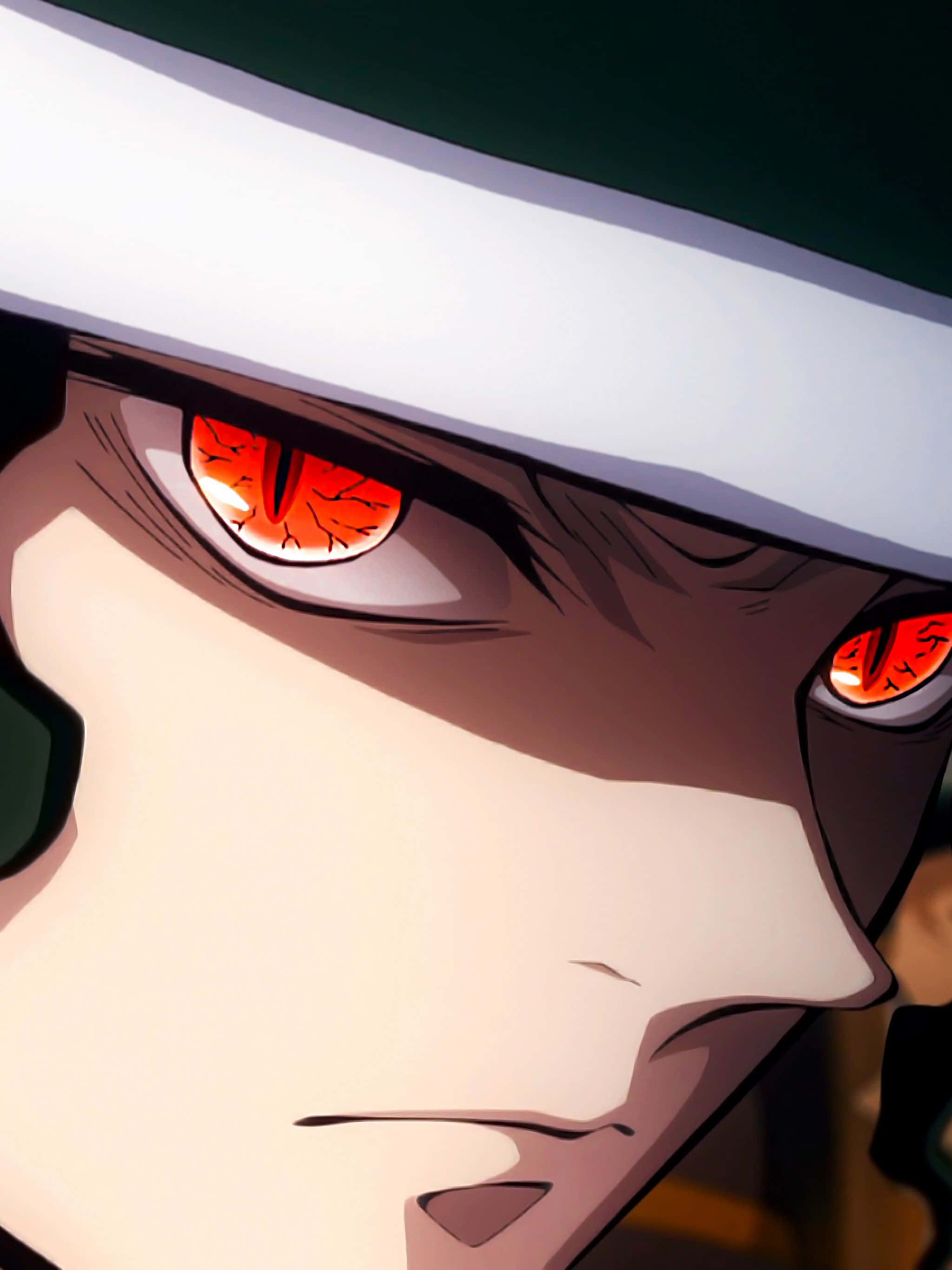 Demon Slayer, iPad, glowing red eyes, 2K Phone Wallpaper