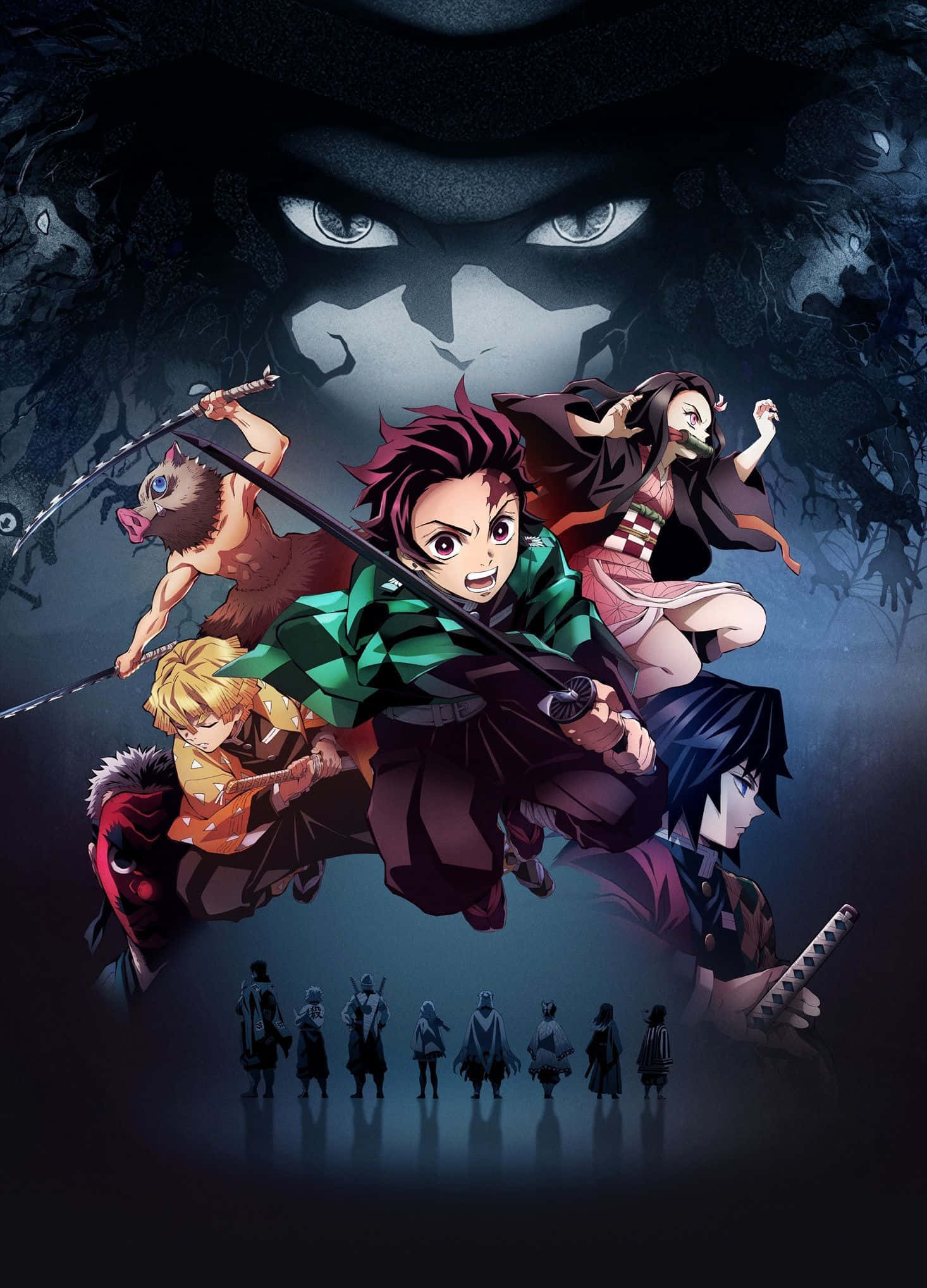 Demon Slayer, iPad, anime warriors, Full HD Phone Wallpaper