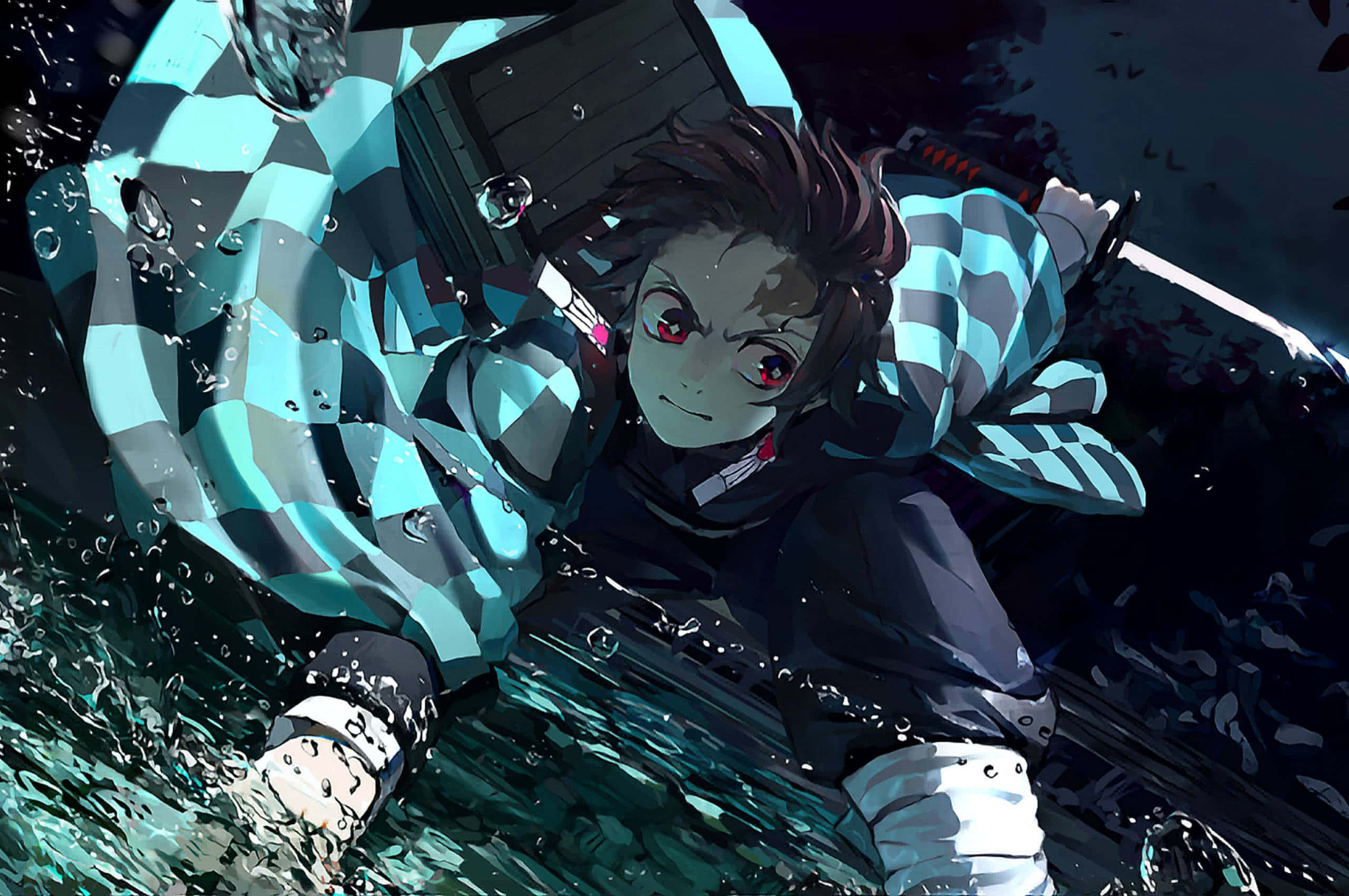 Xbox Pfp, Demon Slayer, red eyes, 2K Desktop Wallpaper