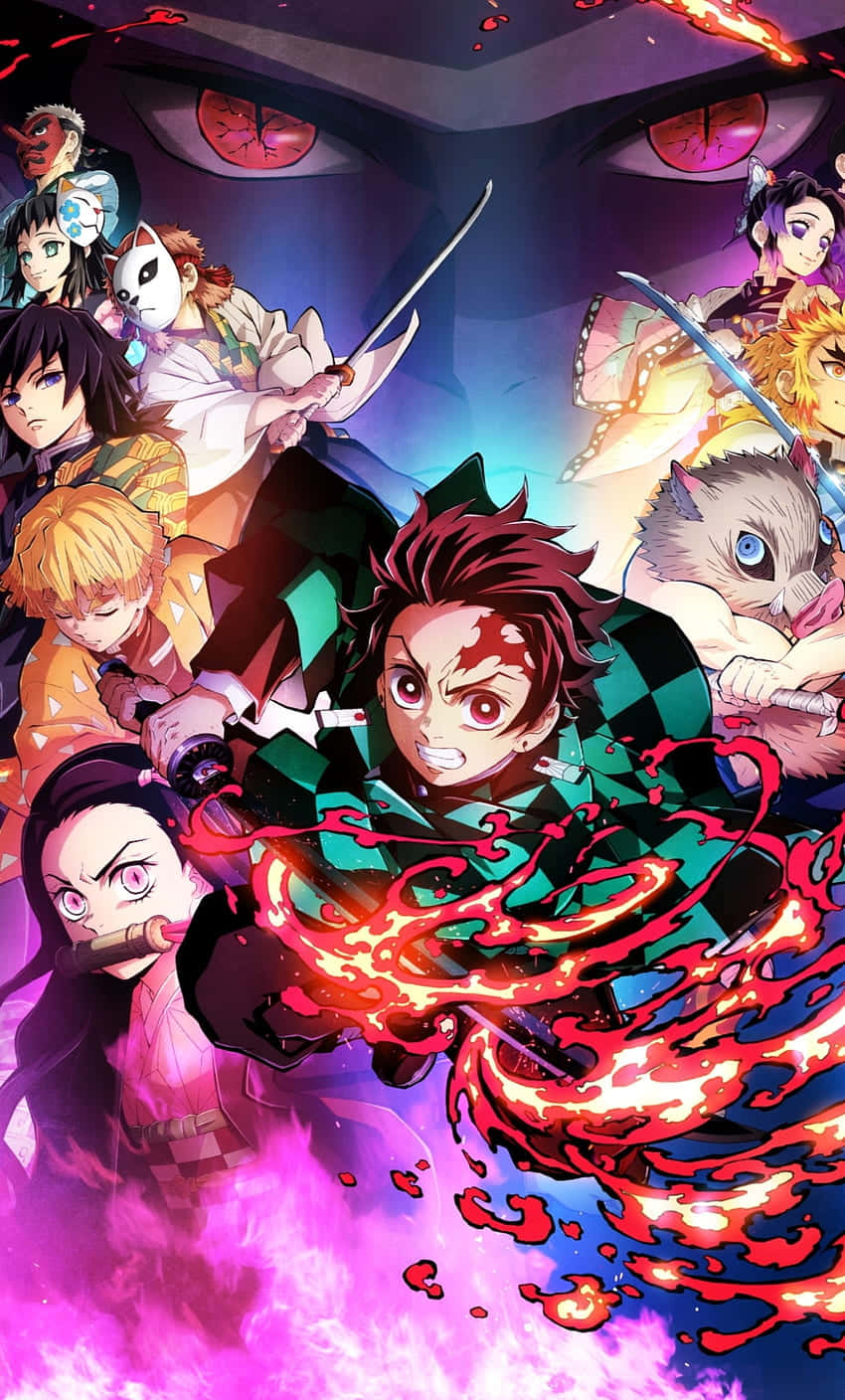 Demon Slayer, iPhone 11, anime characters, HD Phone Wallpaper