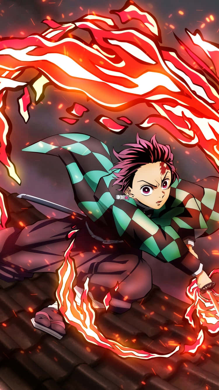 Demon Slayer, iPhone 11, pink hair, HD Phone Wallpaper