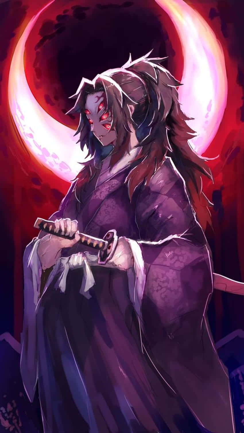 Demon Slayer, iPhone 11, dark-haired anime warrior, HD Phone Wallpaper