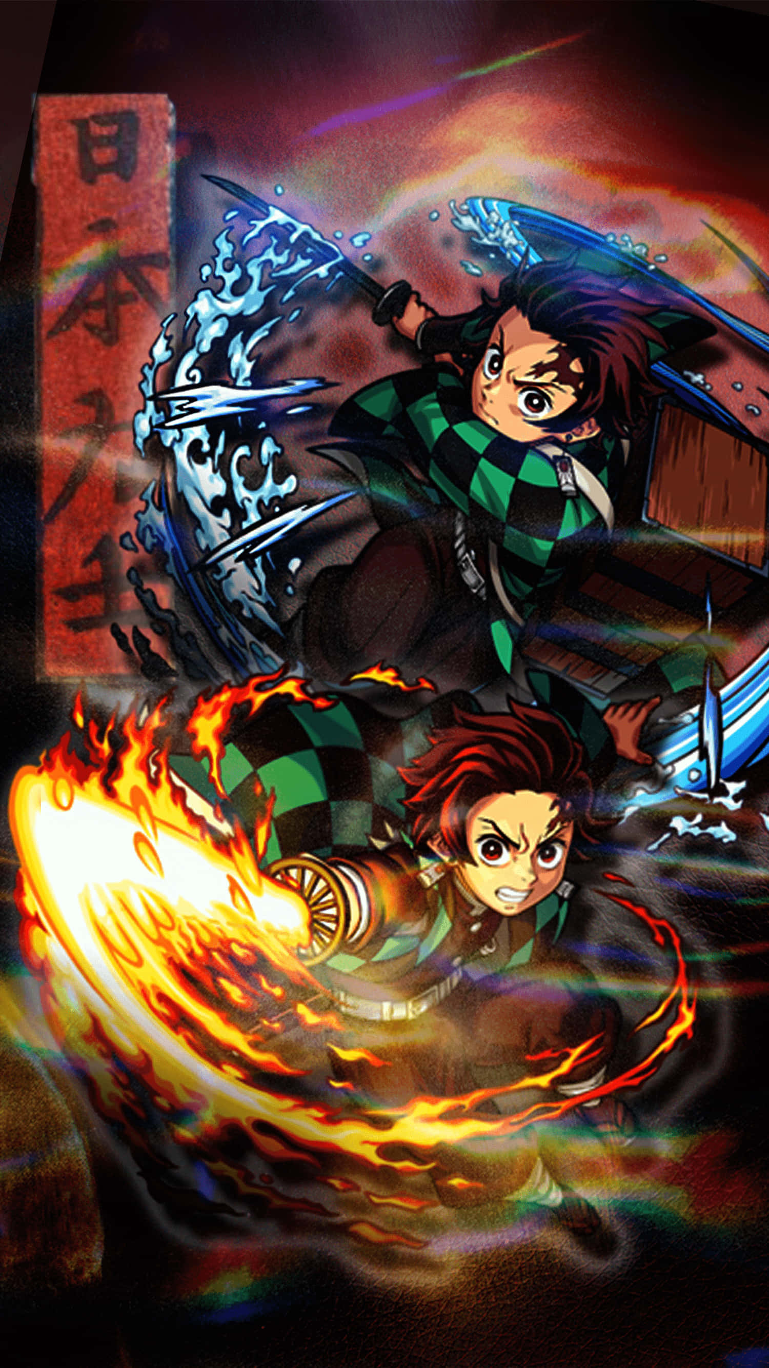 Demon Slayer, iPhone 11, anime warriors, 2K Phone Wallpaper