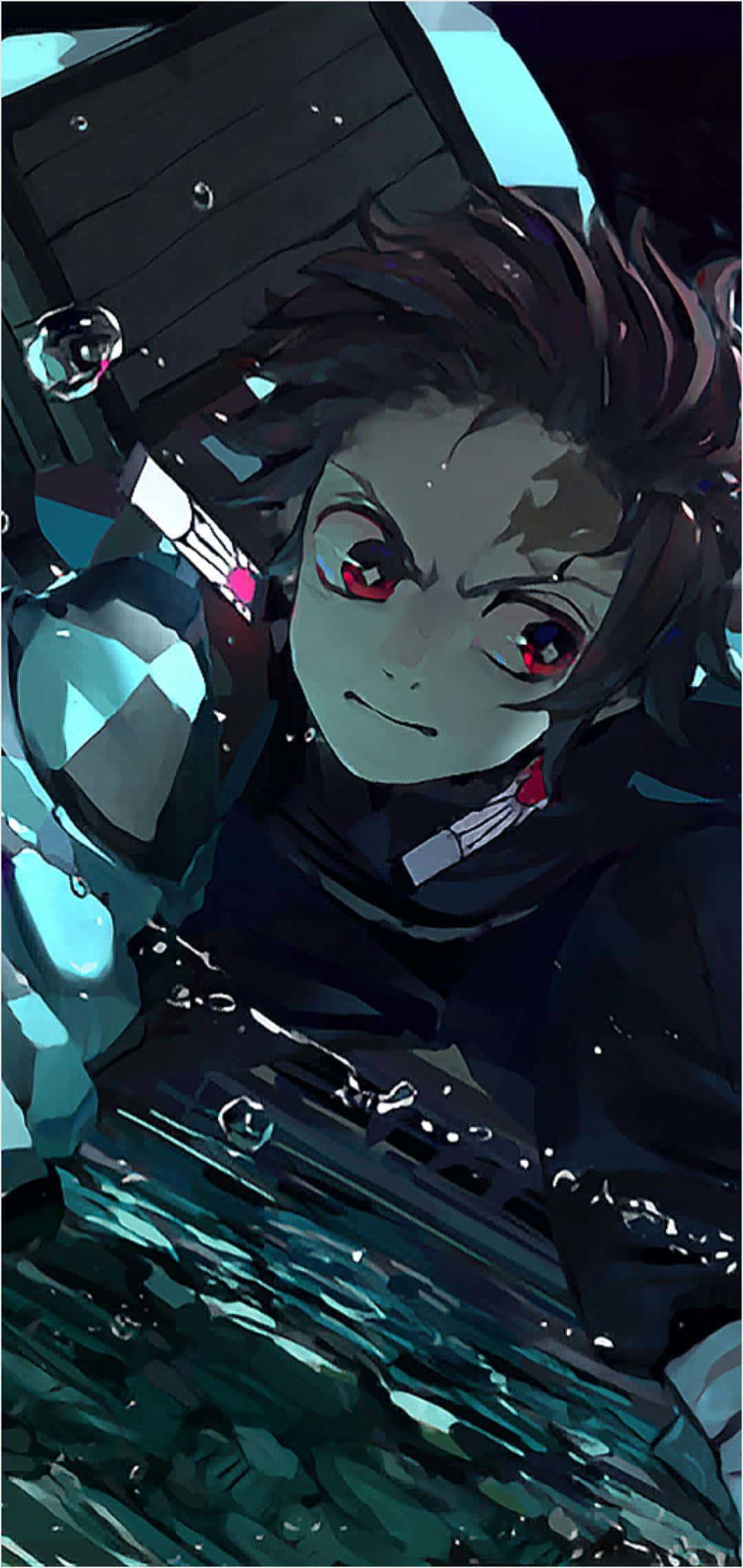 Demon Slayer, iPhone 11, red eyes, Full HD Phone Wallpaper
