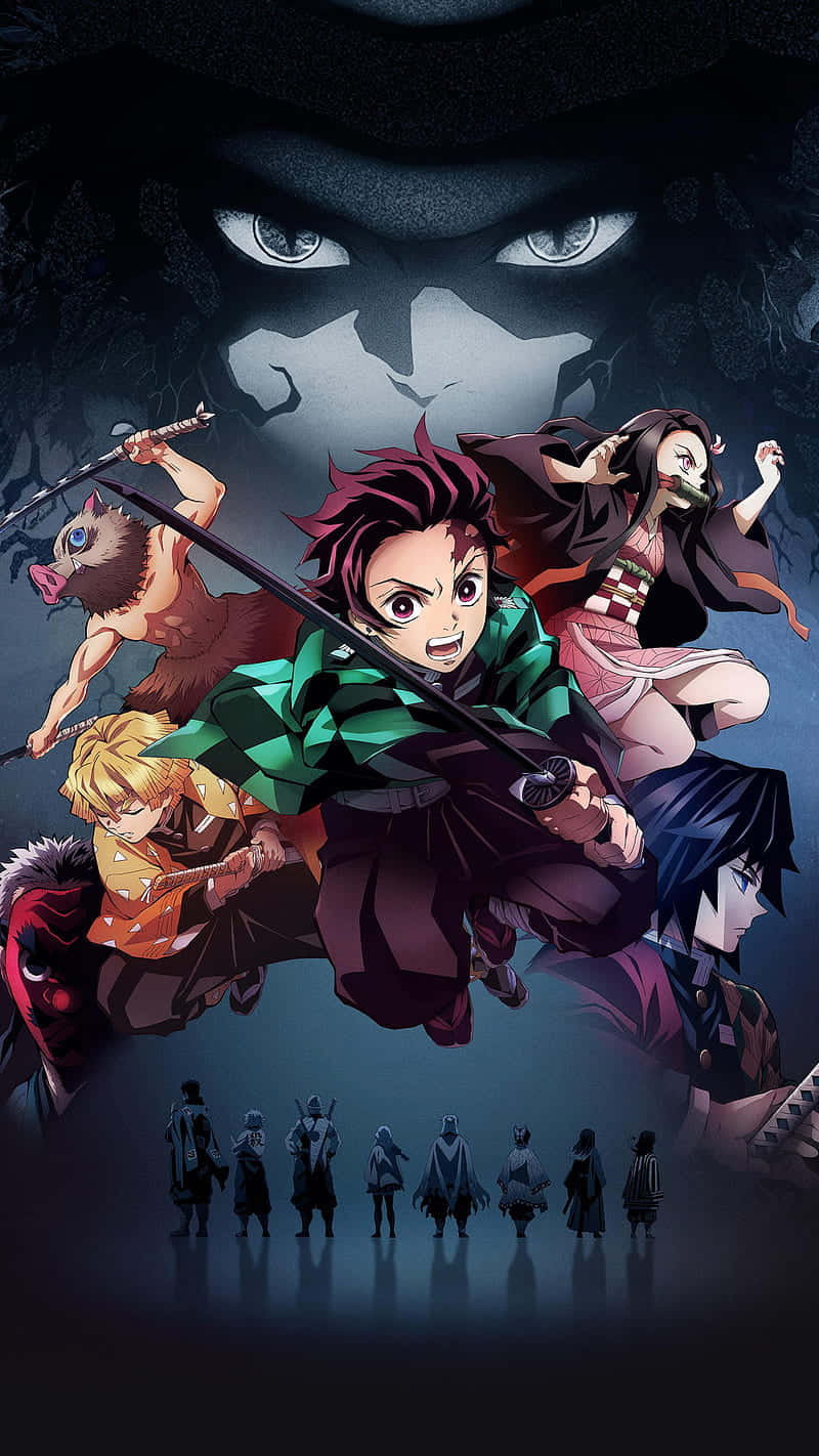 Demon Slayer, iPhone 11, anime characters, HD Phone Wallpaper