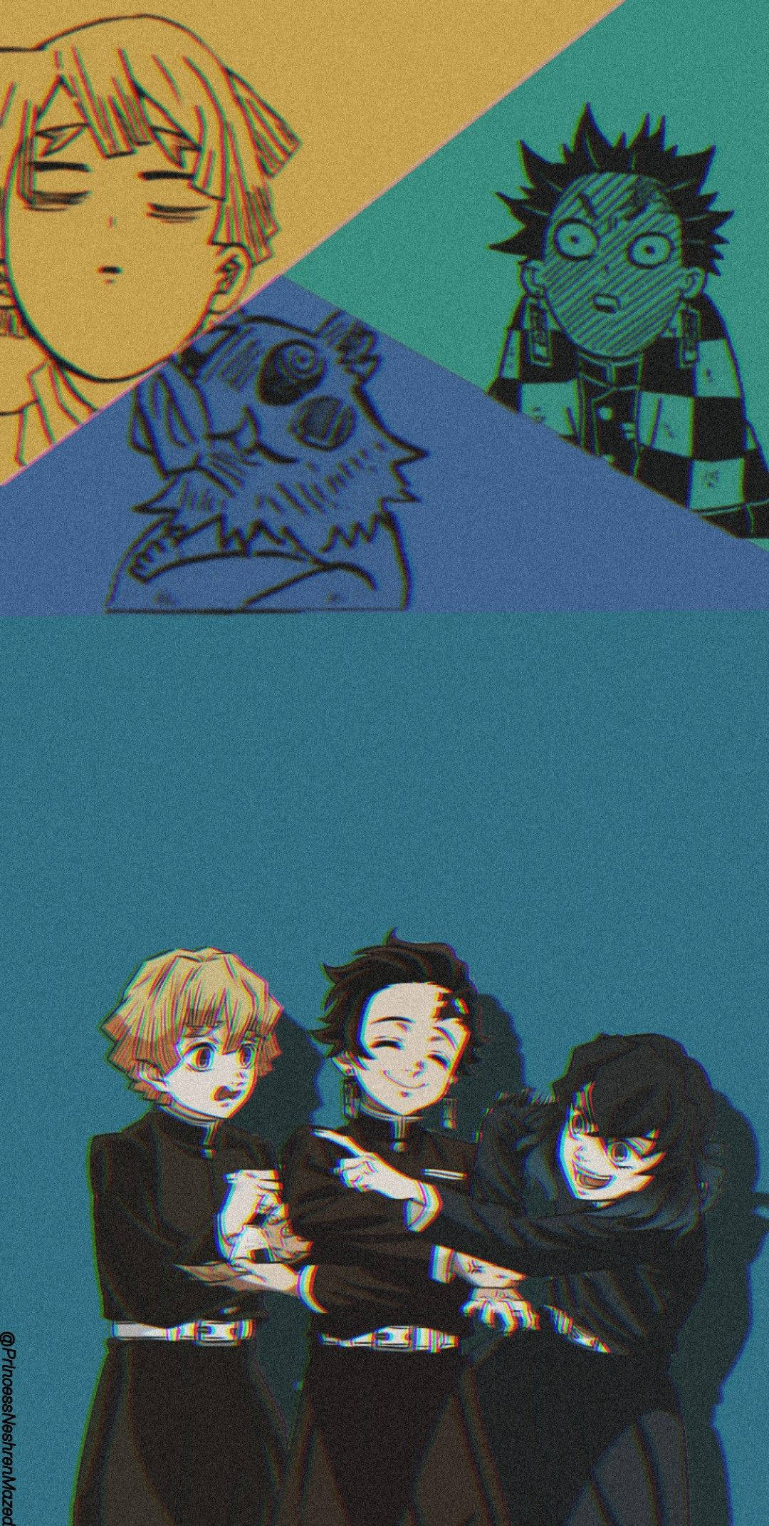 Demon Slayer, iPhone, anime characters, Full HD Phone Wallpaper