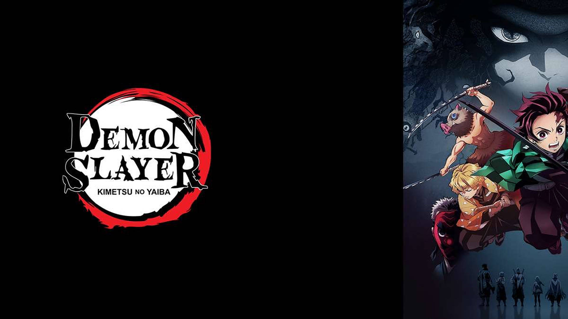 Demon Slayer, vibrant characters, dynamic combat, Full HD Desktop Wallpaper