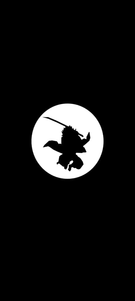 Demon Slayer Minimalist, samurai warrior, sword drawn, SD Phone Wallpaper