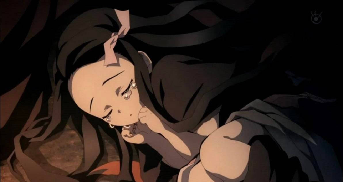 Demon Slayer, Nezuko, dark hair, SD Desktop Wallpaper