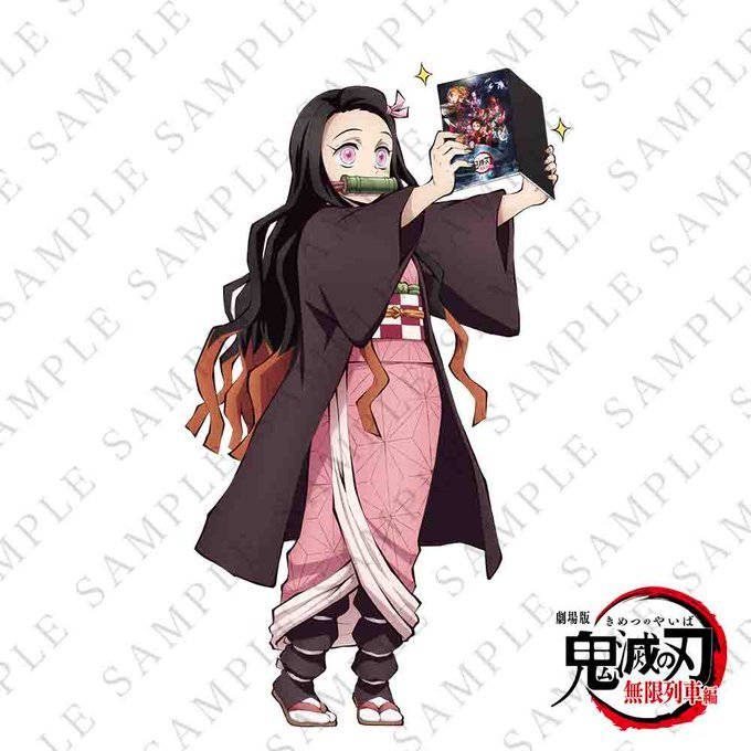 Demon Slayer, Nezuko, pink eyes, SD Desktop Wallpaper
