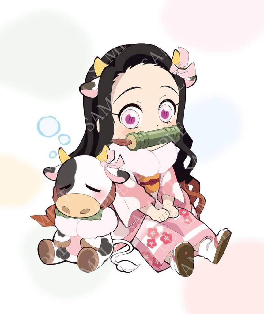 Nezuko, Demon Slayer, pink kimono, SD Phone Wallpaper