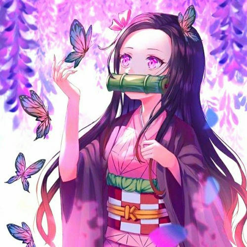 Demon Slayer, Nezuko, butterfly wings, SD Desktop Wallpaper