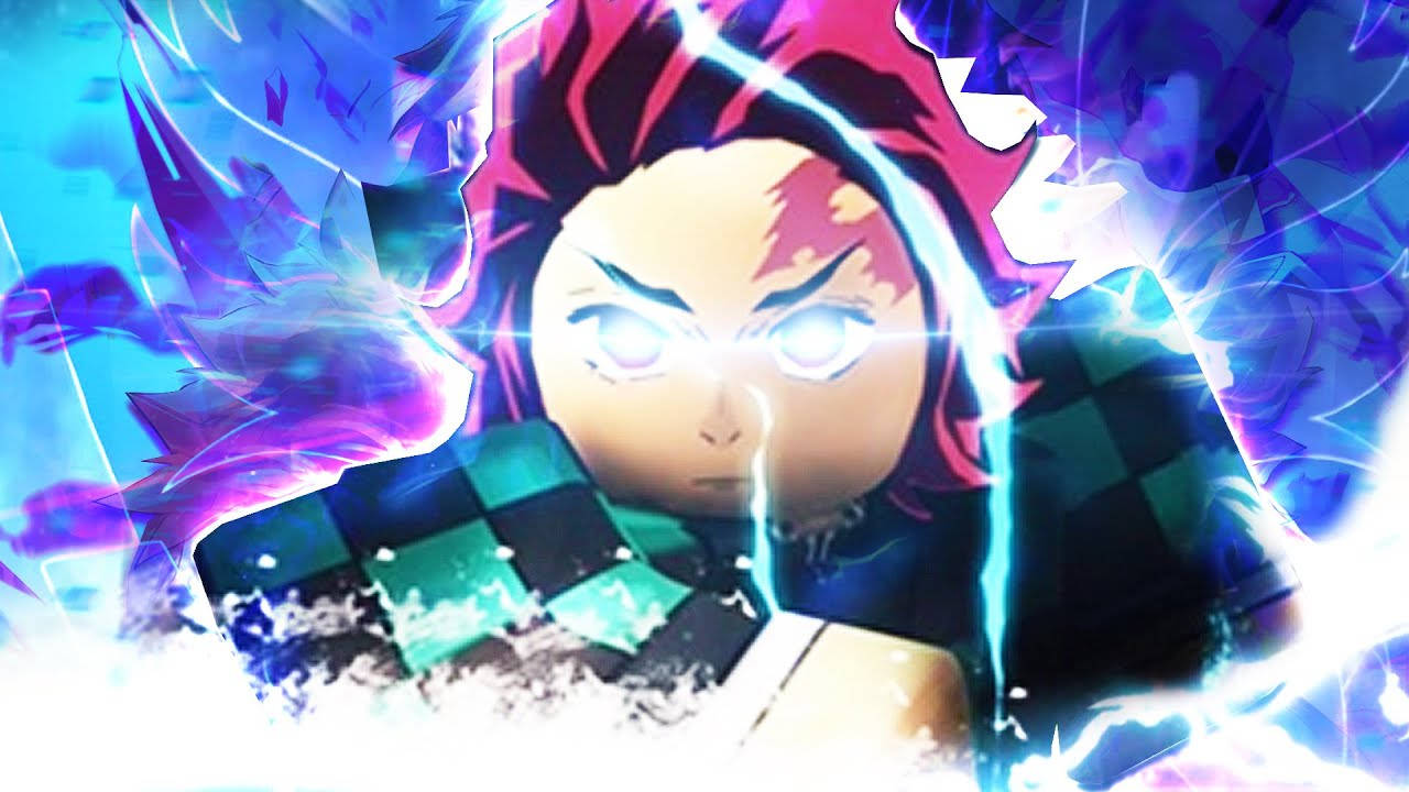 Demon Slayer, spiky red hair, glowing eyes, HD Desktop Wallpaper