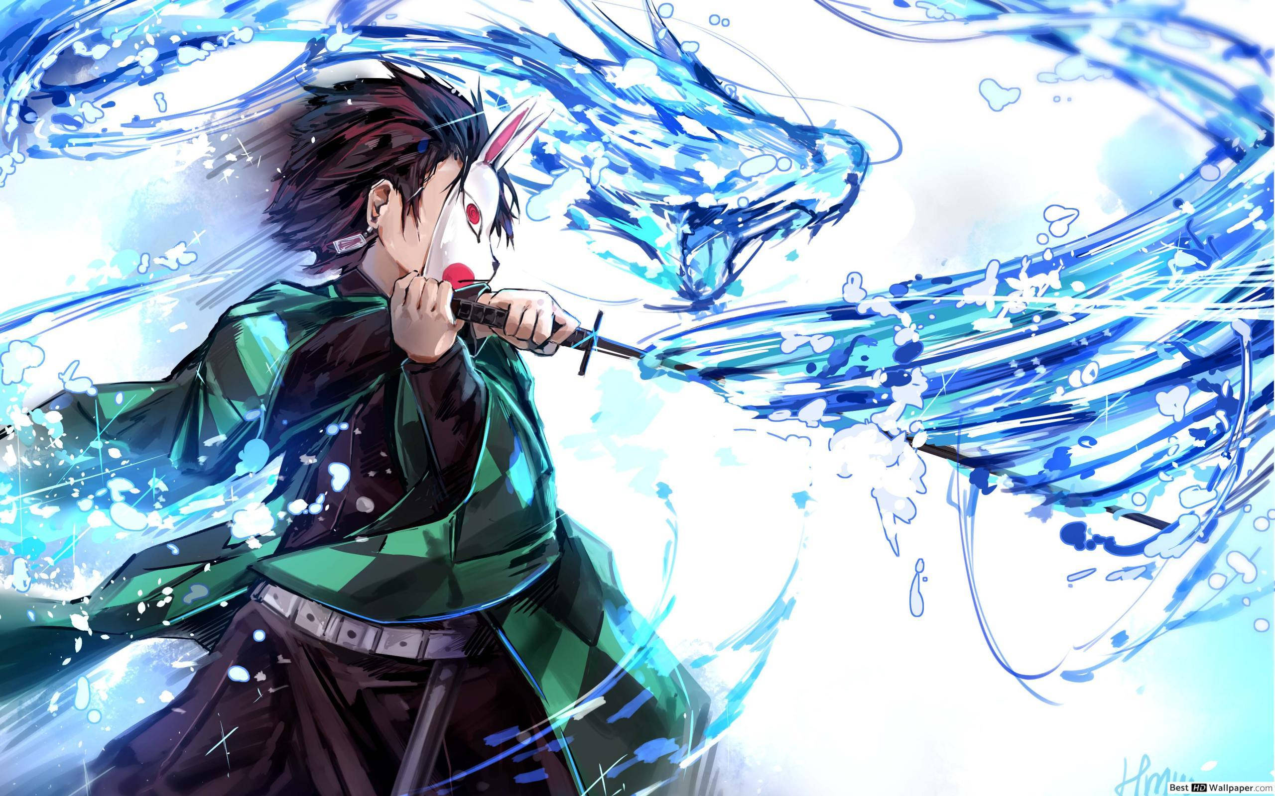 Demon Slayer, Tanjiro, sixth form, 2K Desktop Wallpaper