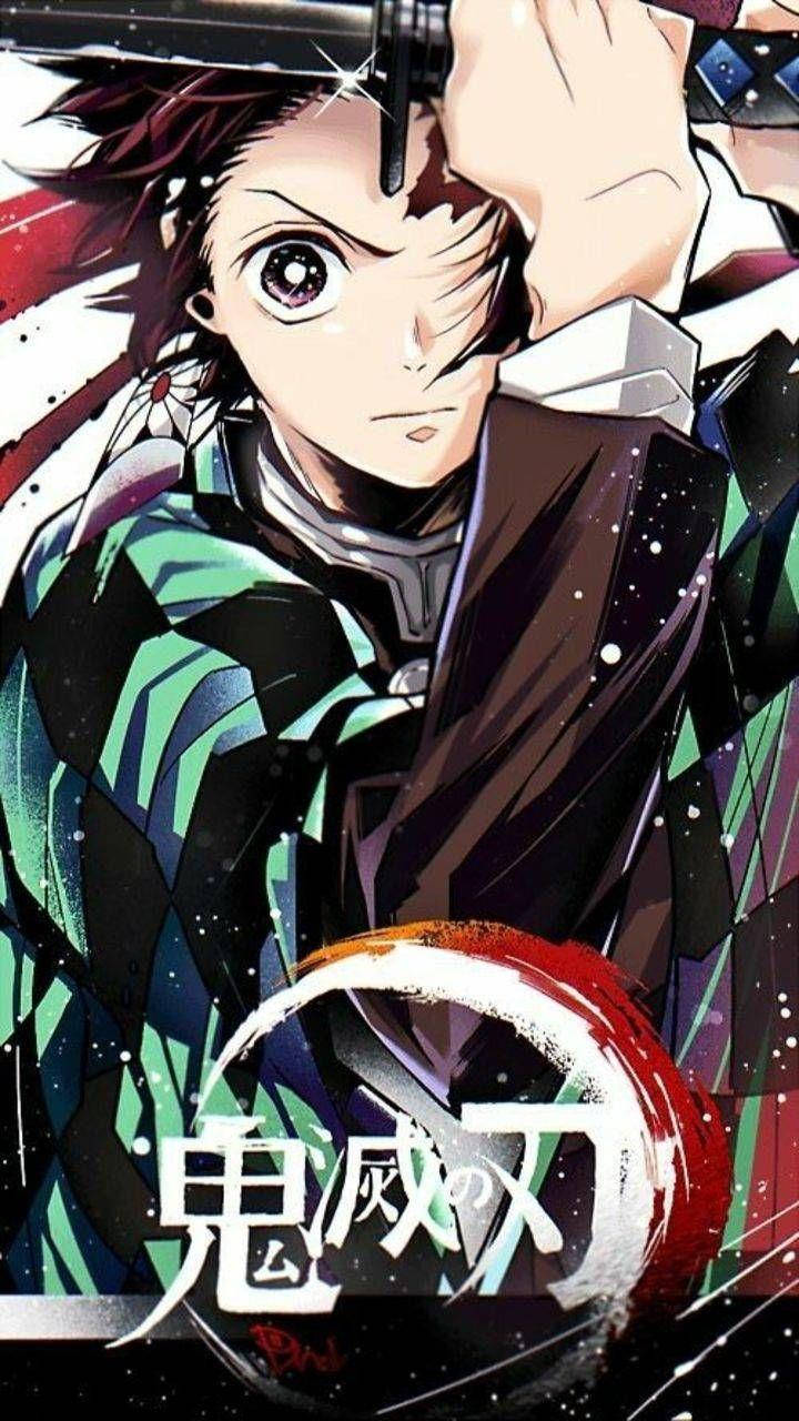 Demon Slayer, Tanjiro, one eye, HD Phone Wallpaper