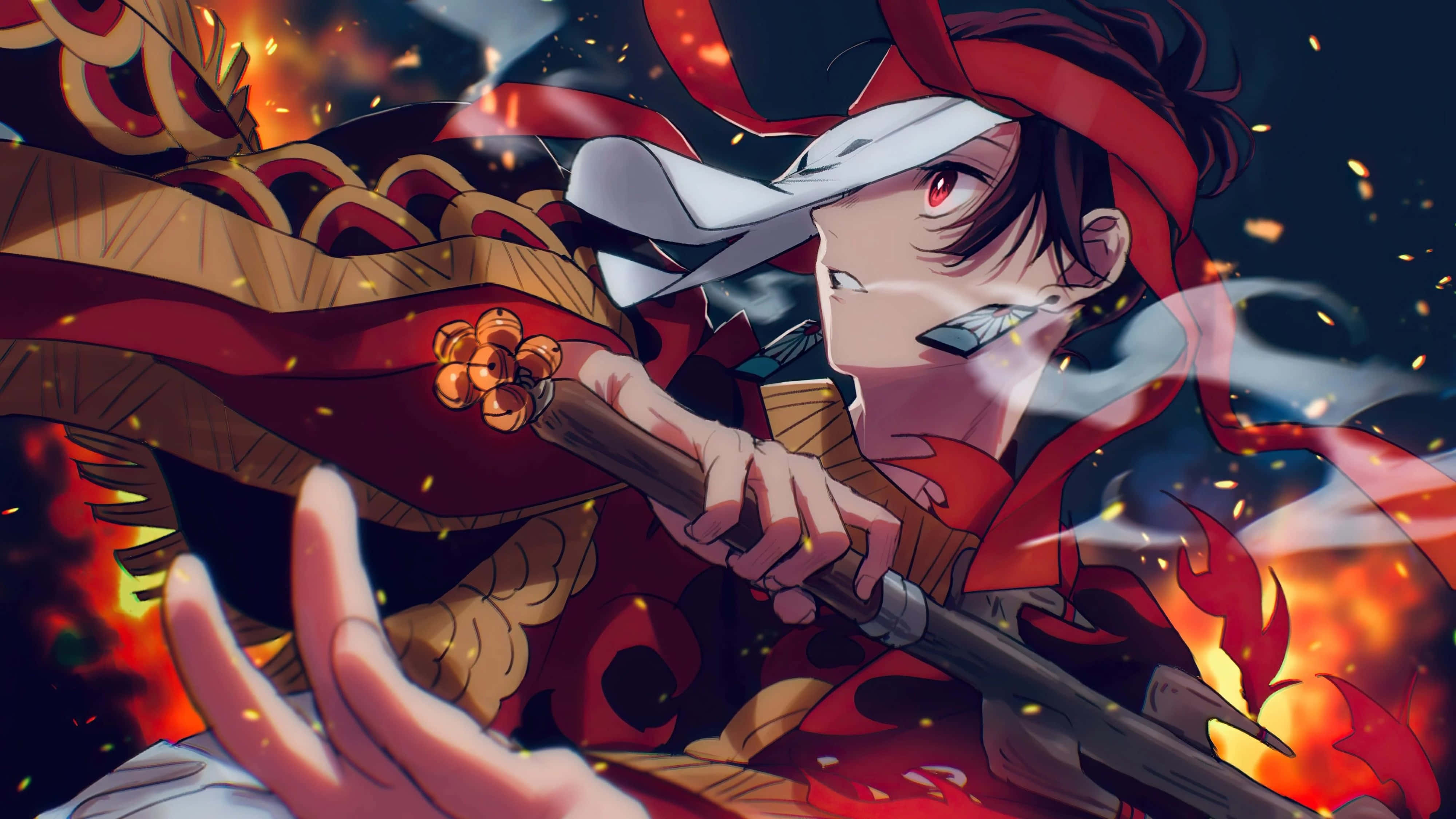 Demon Slayer, Zenitsu, 4K, 4K Desktop Wallpaper