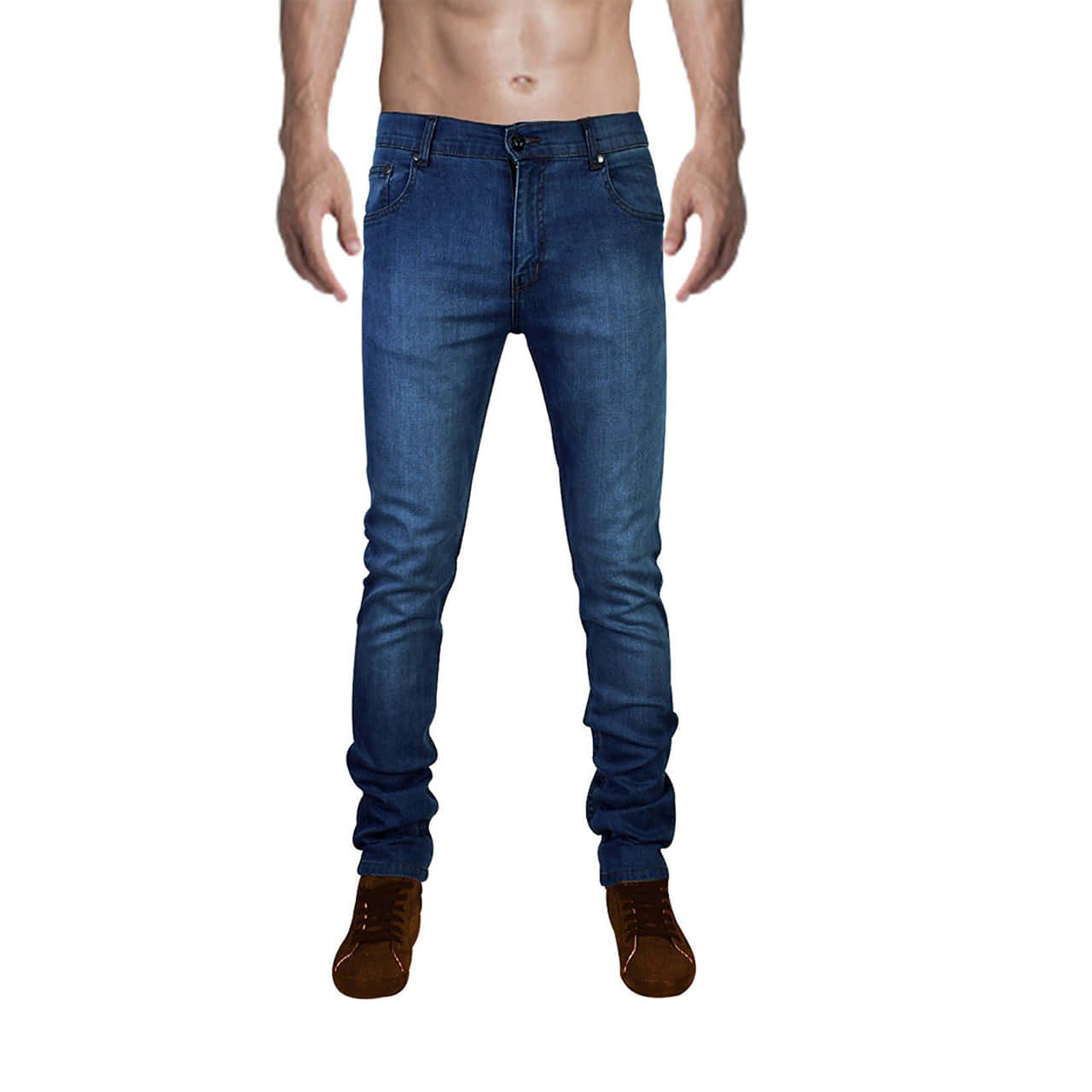 Denim Blue, blue jeans, brown suede shoes, HD Desktop Wallpaper