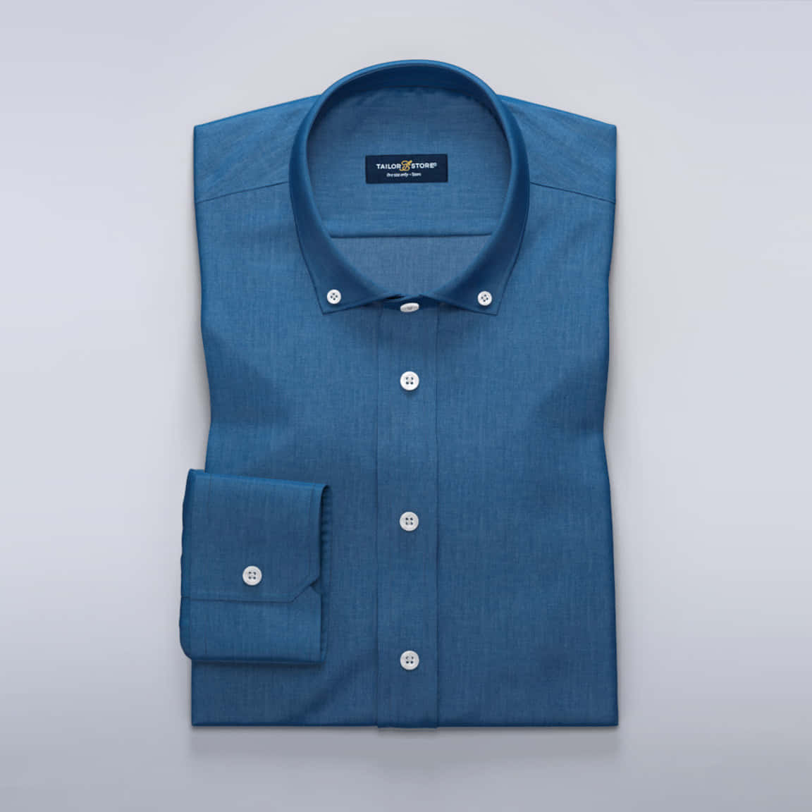 denim blue, blue button-down shirt, white buttons, SD Desktop Wallpaper