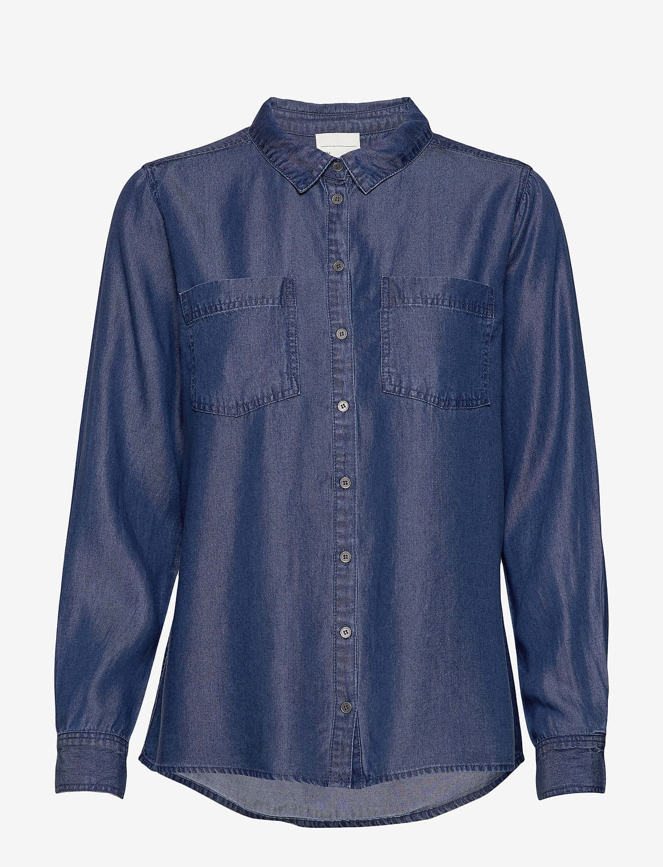 Denim Blue, blue denim shirt, button front, HD Phone Wallpaper