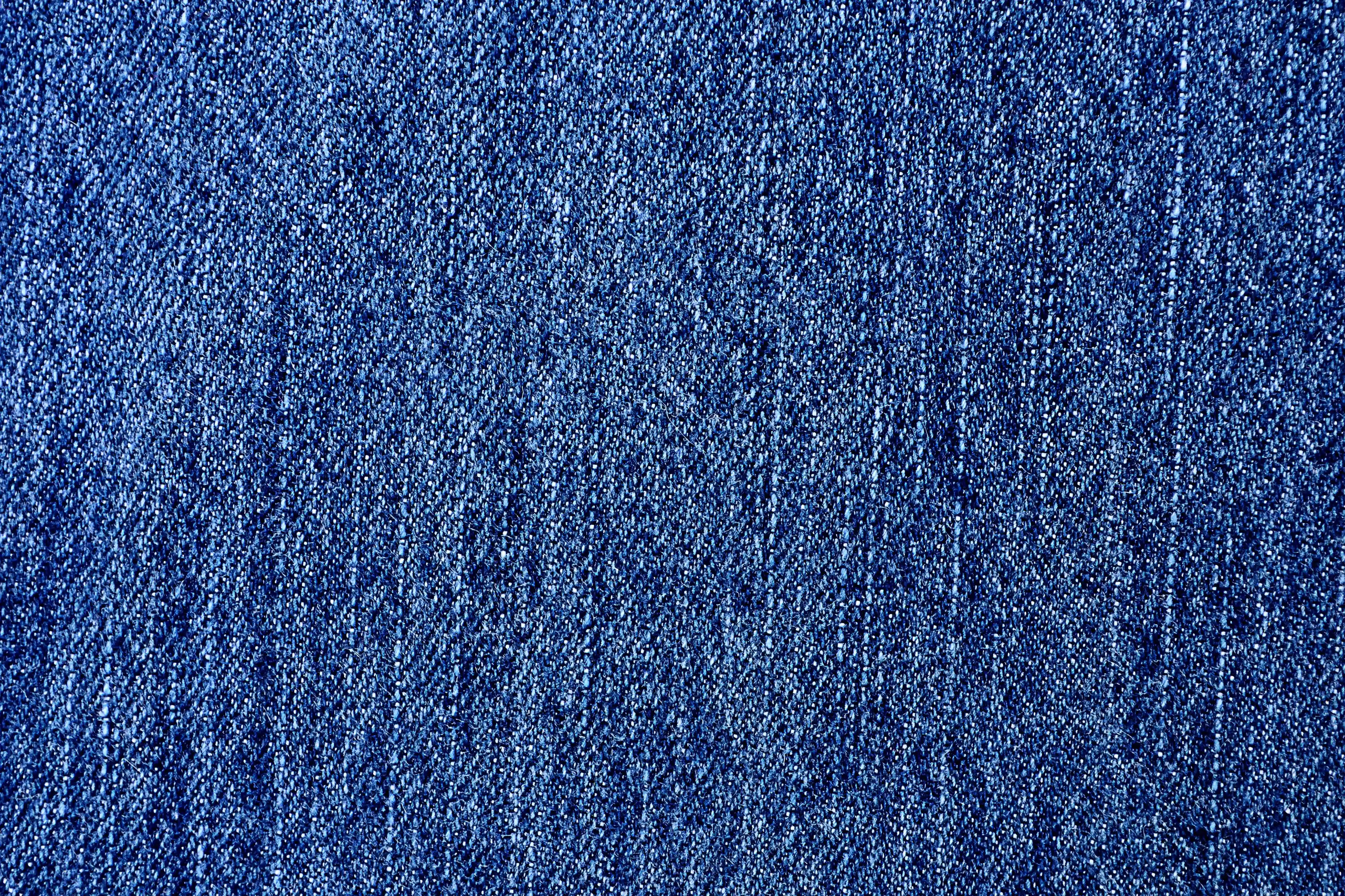 blue denim fabric, textured blue denim, detailed weave, 4K Desktop Wallpaper
