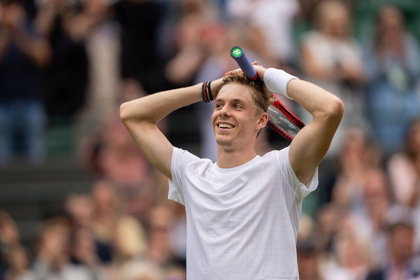 Denis Shapovalov, tennis player, racket, HD Desktop Wallpaper