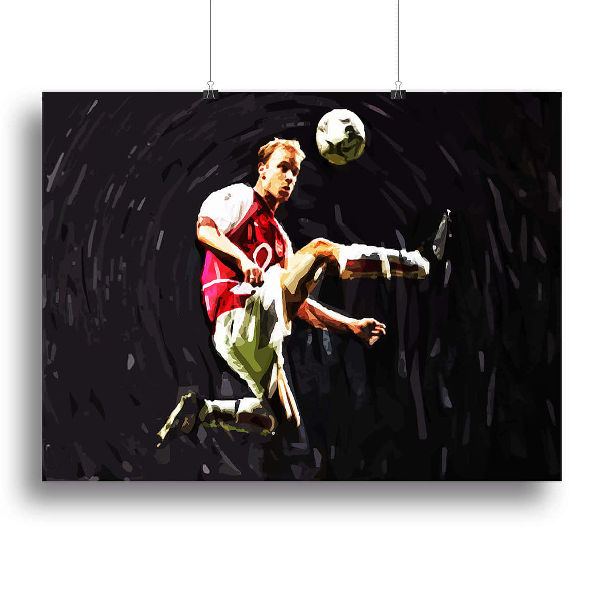 Dennis Bergkamp, paint art, floating framed canvas, SD Desktop Wallpaper