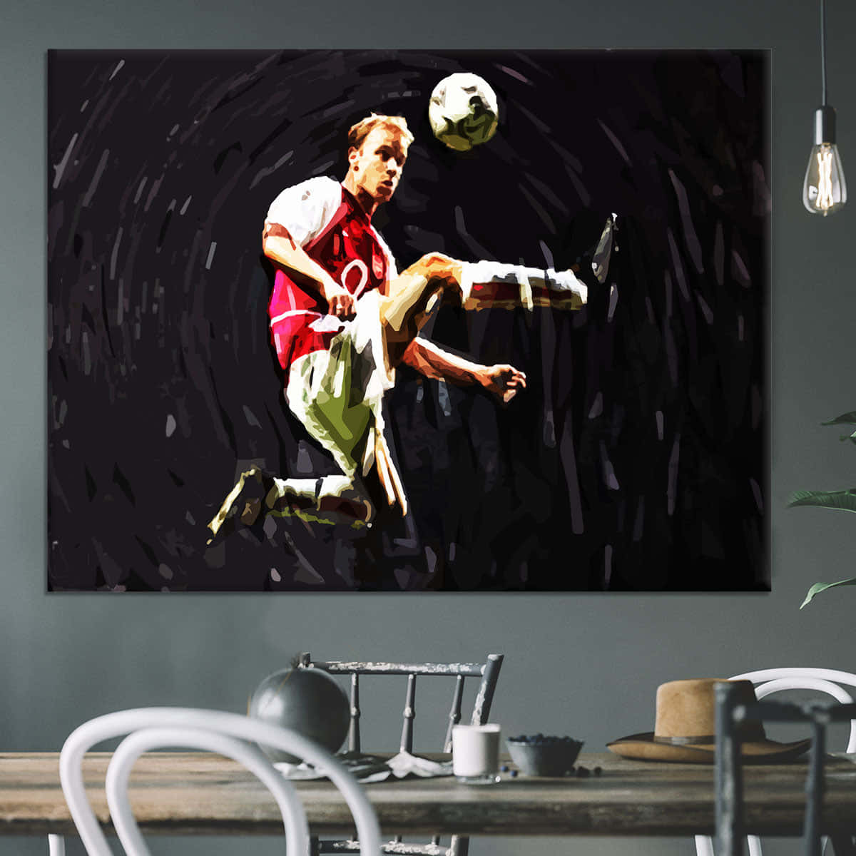 Dennis Bergkamp, paint art canvas, studio wall, SD Desktop Wallpaper