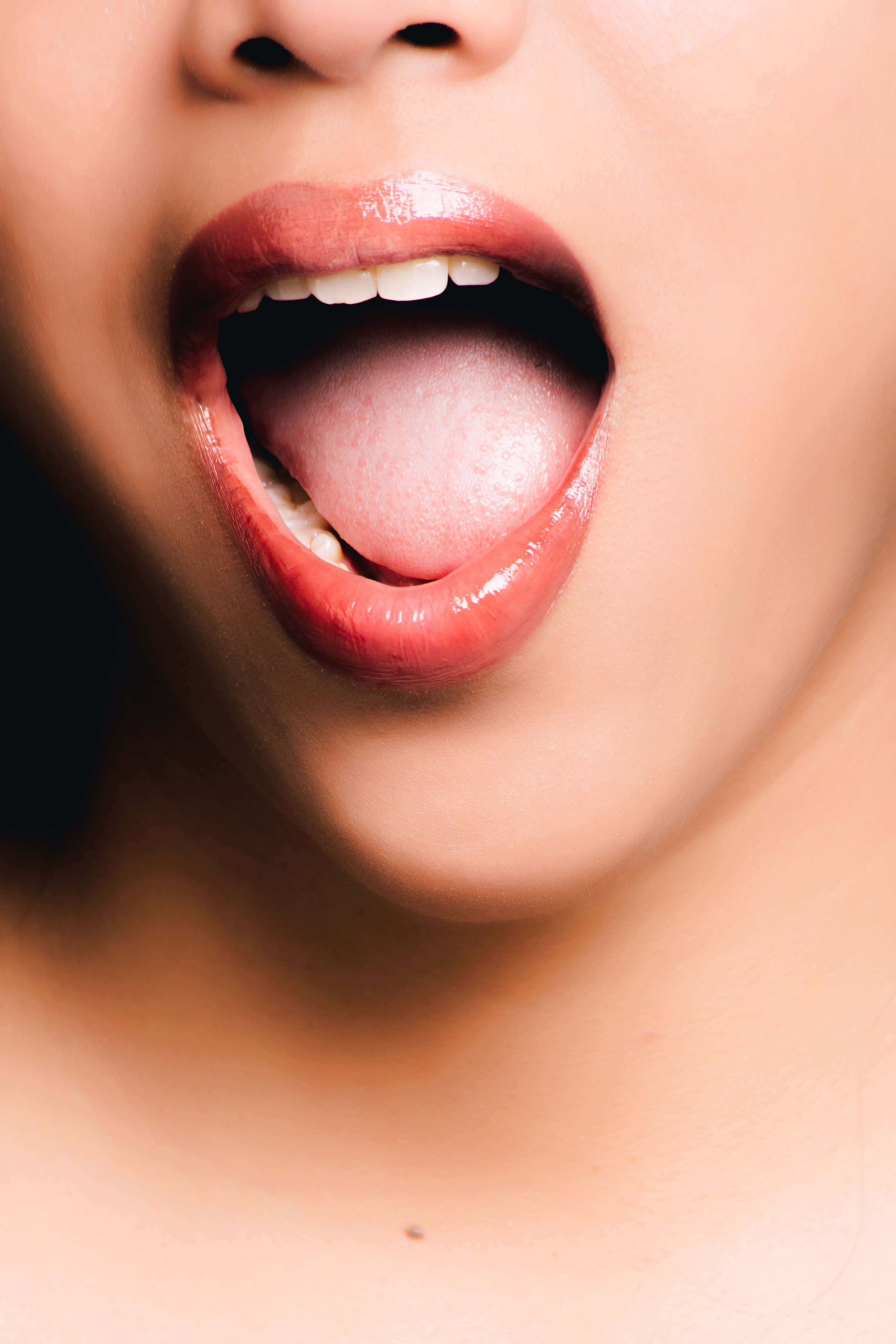 oral mouth woman, close-up, mouth, 4K Phone Wallpaper
