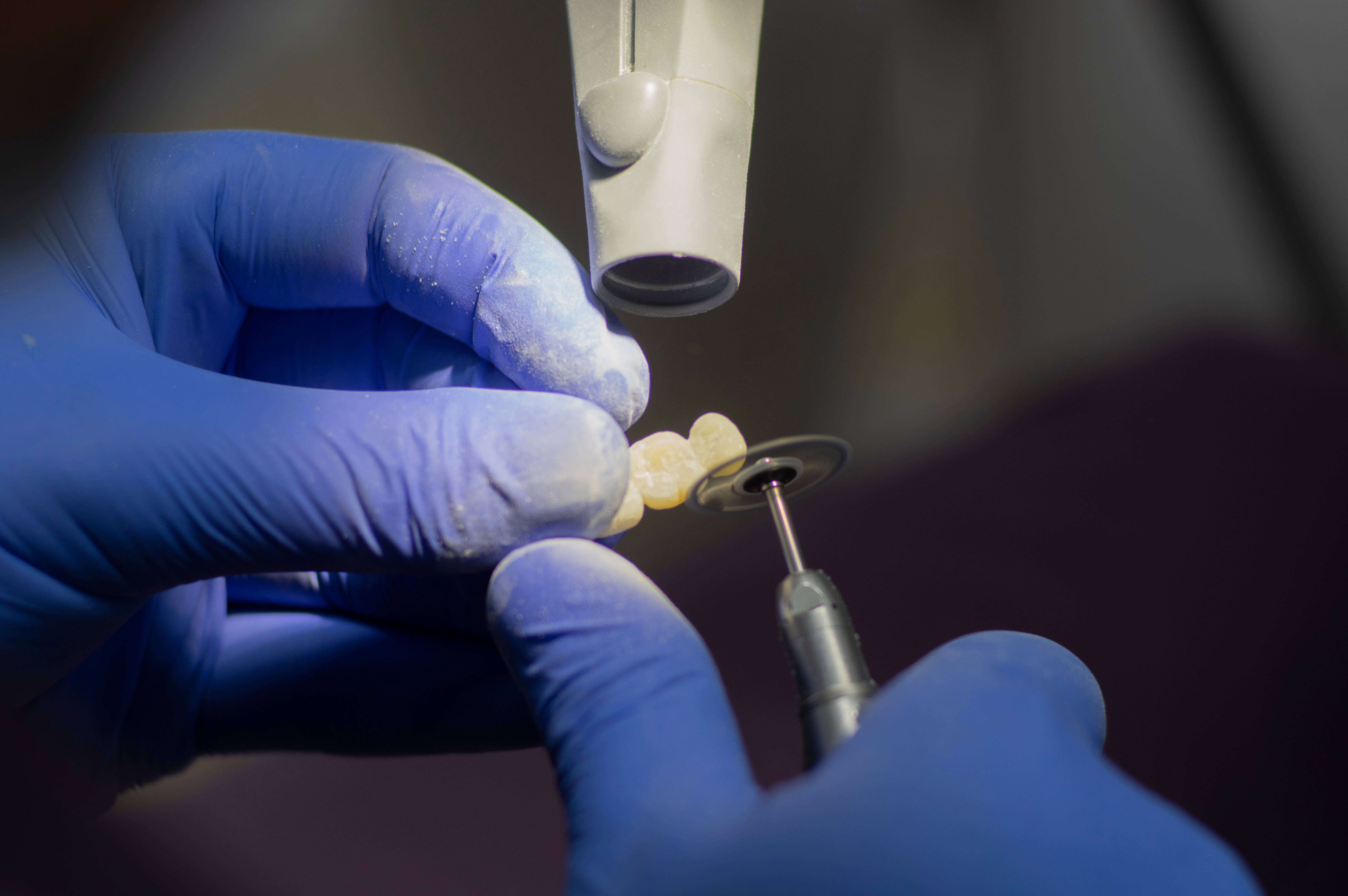dental crown, precision drill, gloved hands, 5K Desktop Wallpaper