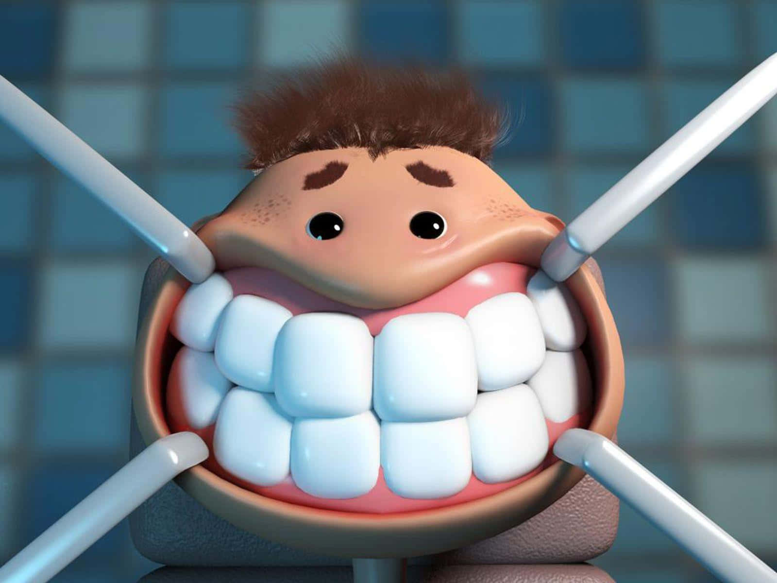 dental chair, toothbrushes, open mouth, HD Desktop Wallpaper